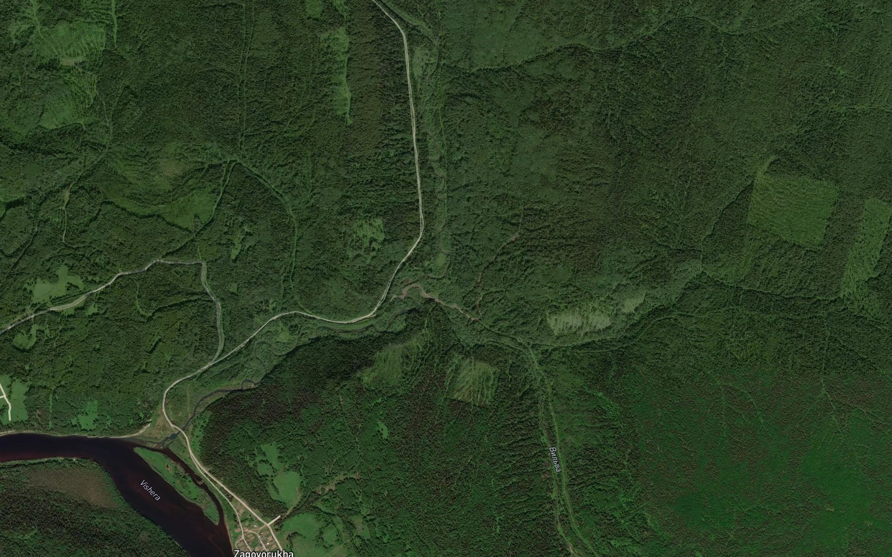 Satellite map of the Vil'va