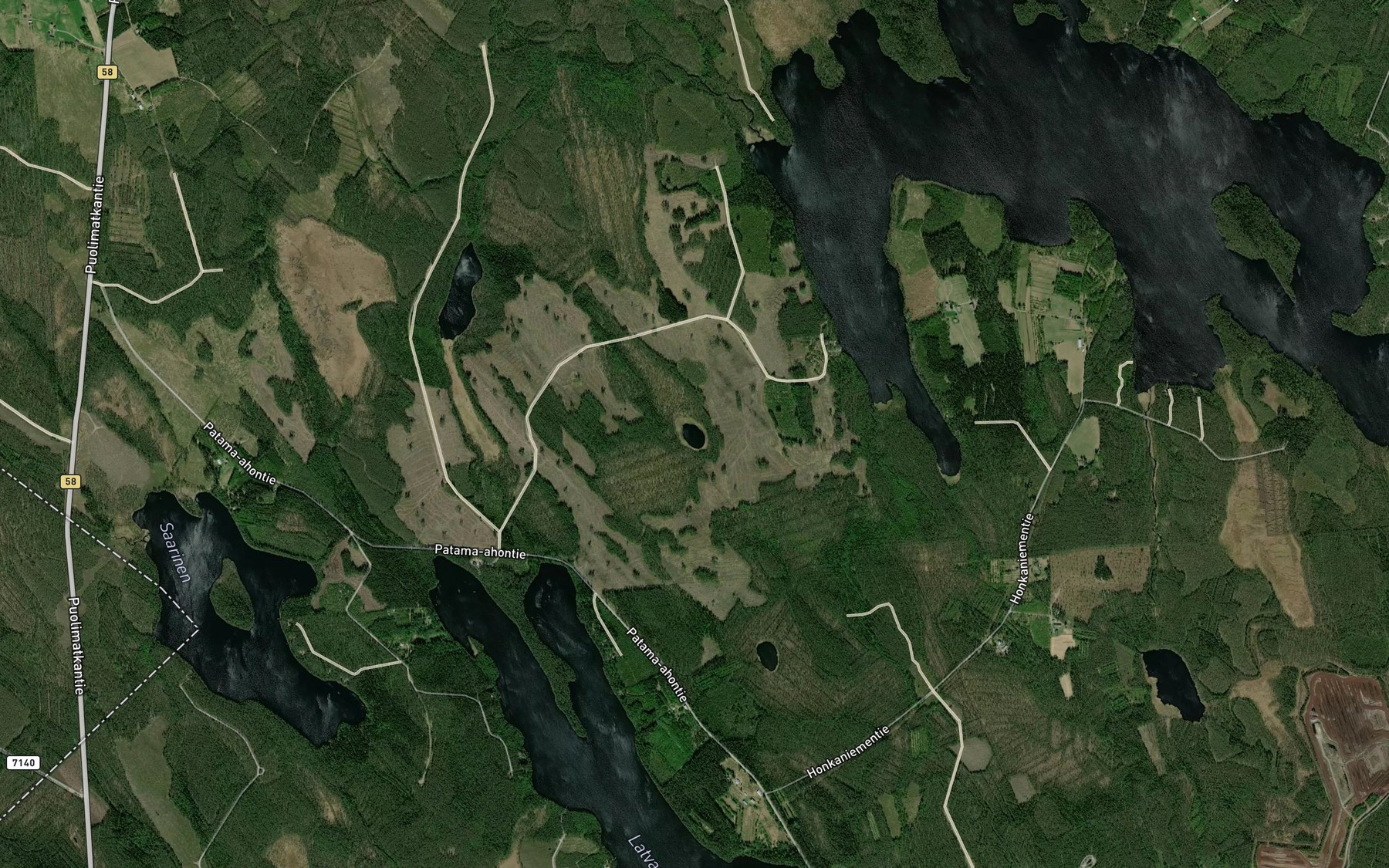 Satellite map of the Levalampi