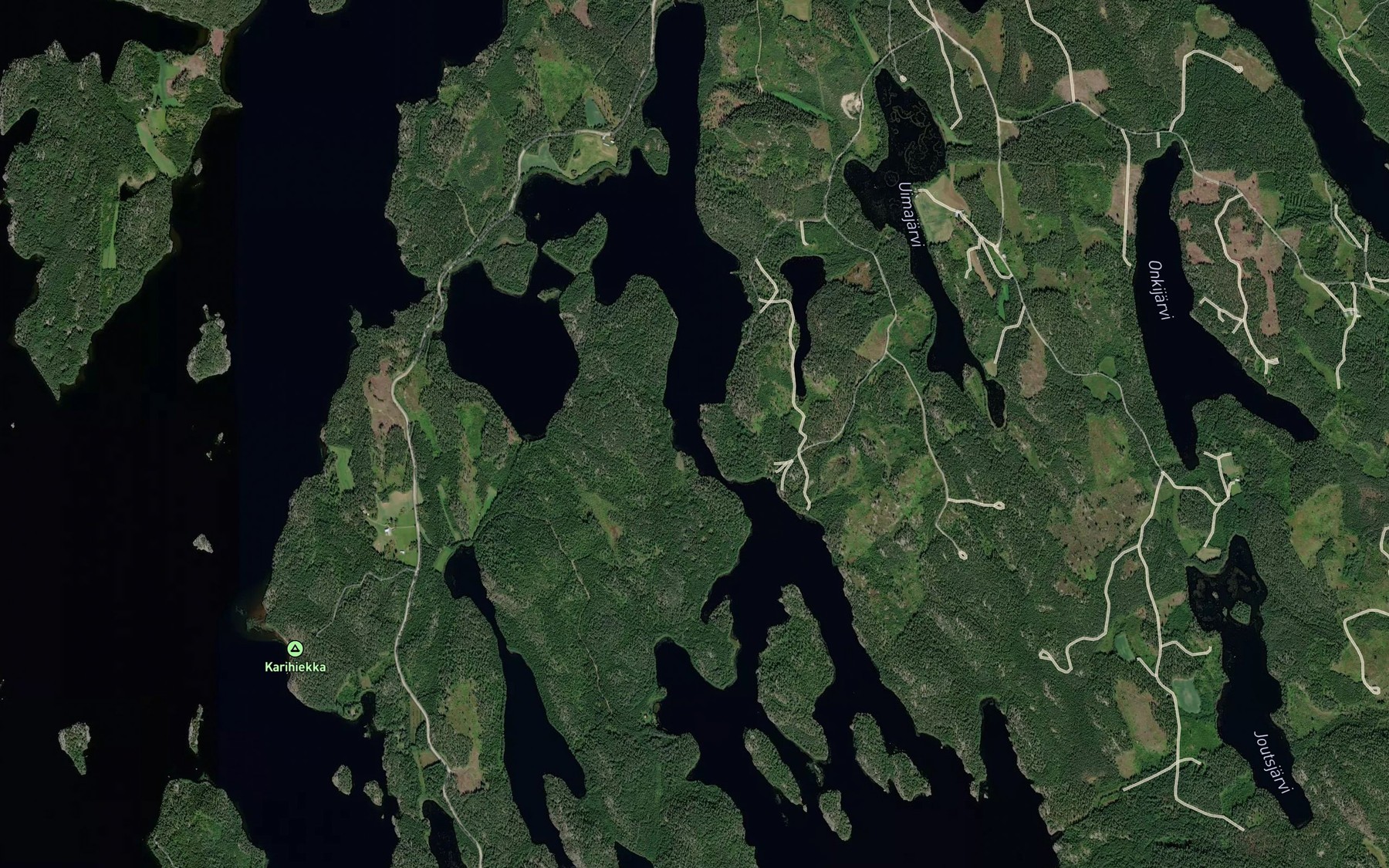 Satellite map of the Koivirta