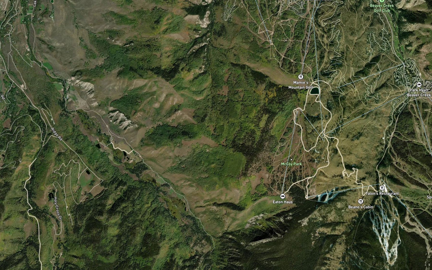 Satellite map of the Mud Spring