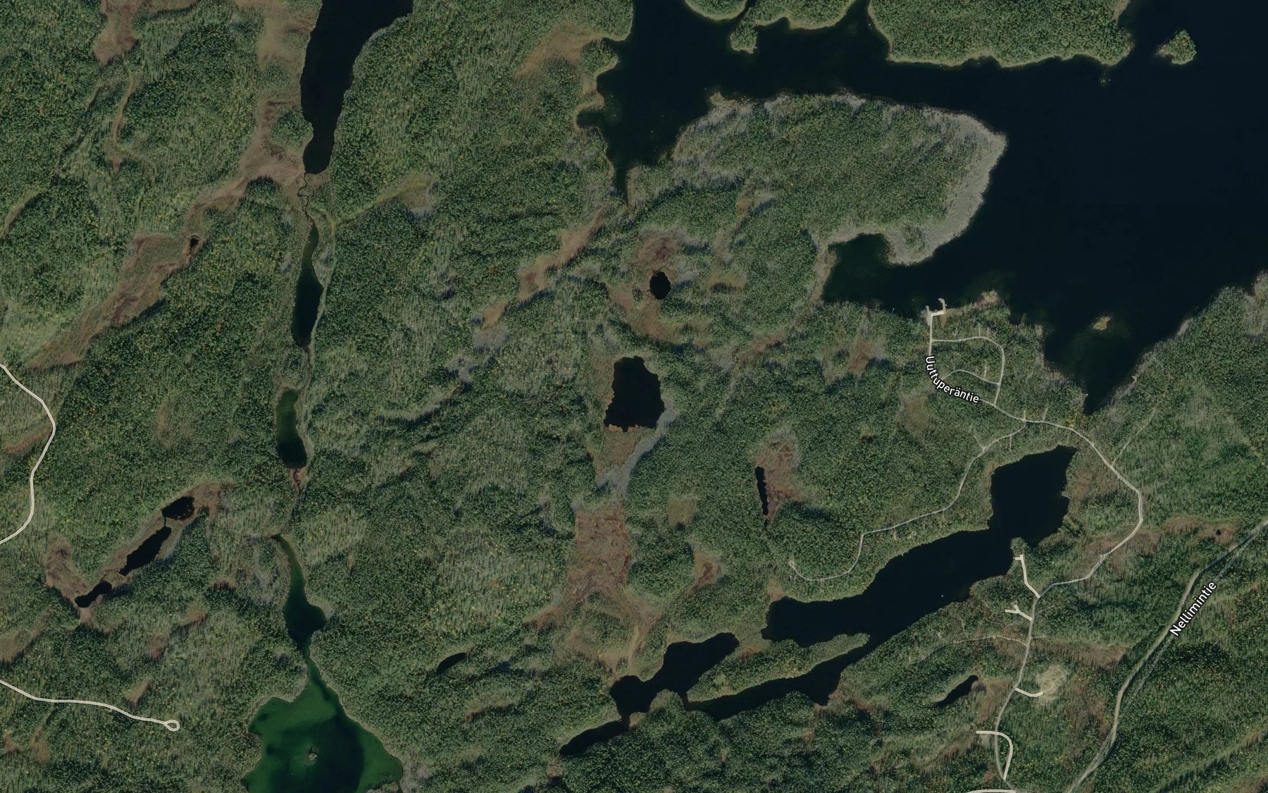 Satellite map of the Vuovdapecladdu