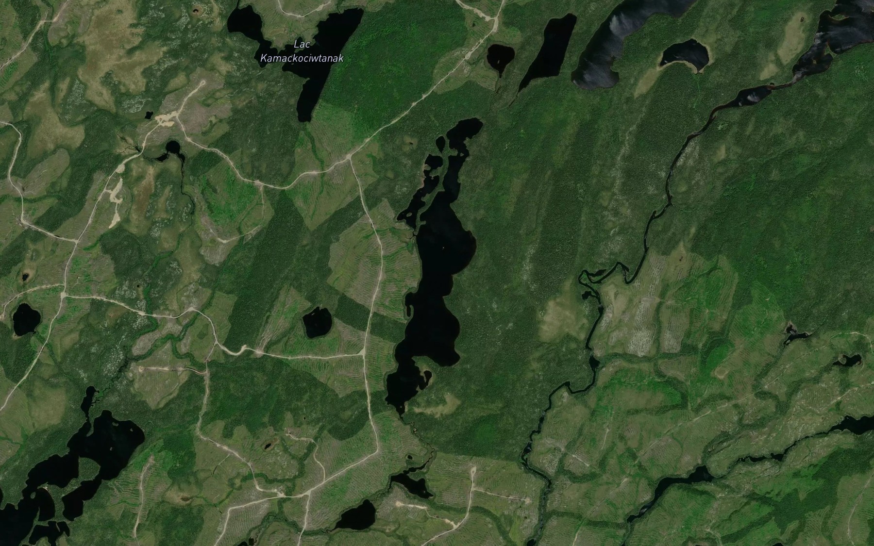Satellite map of the Lac Kawacekamik