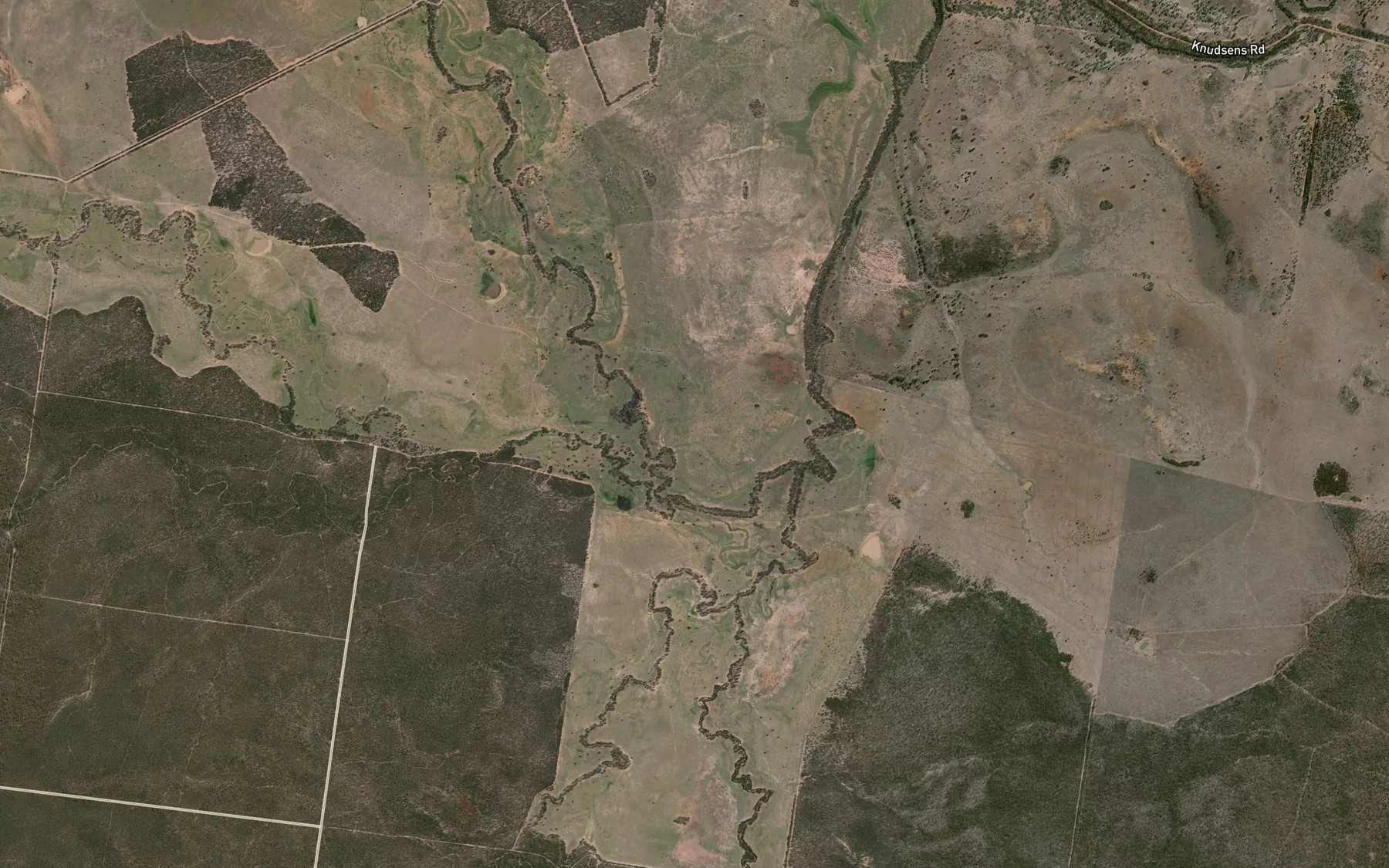 Satellite map of the Warrana Creek