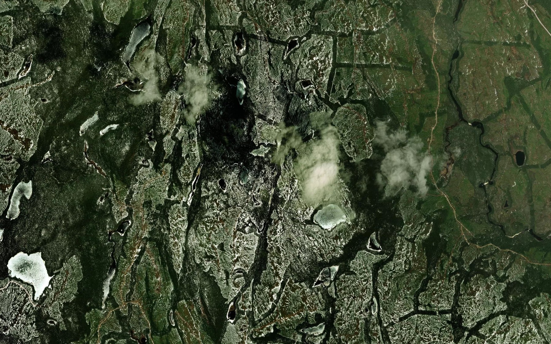 Satellite map of the Lac Condrat