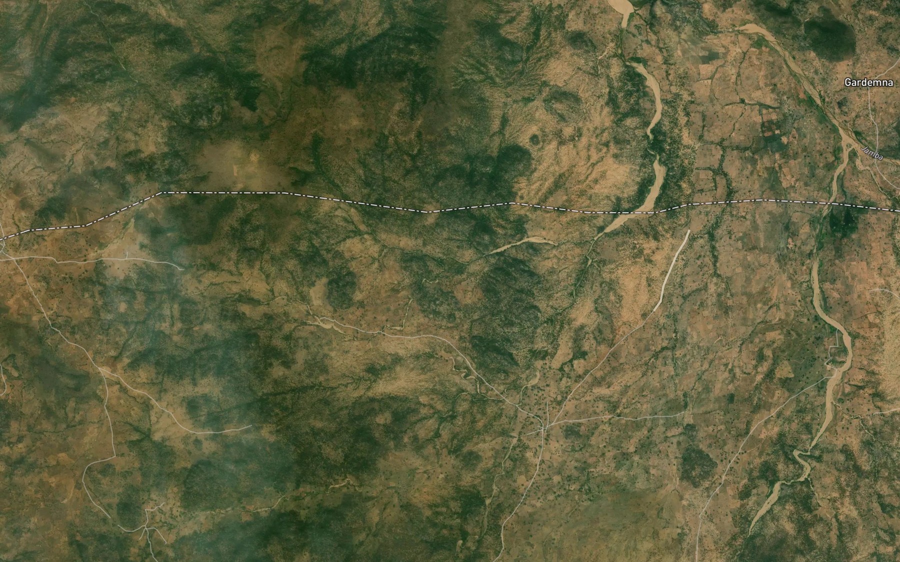 Satellite map of the River Tawana