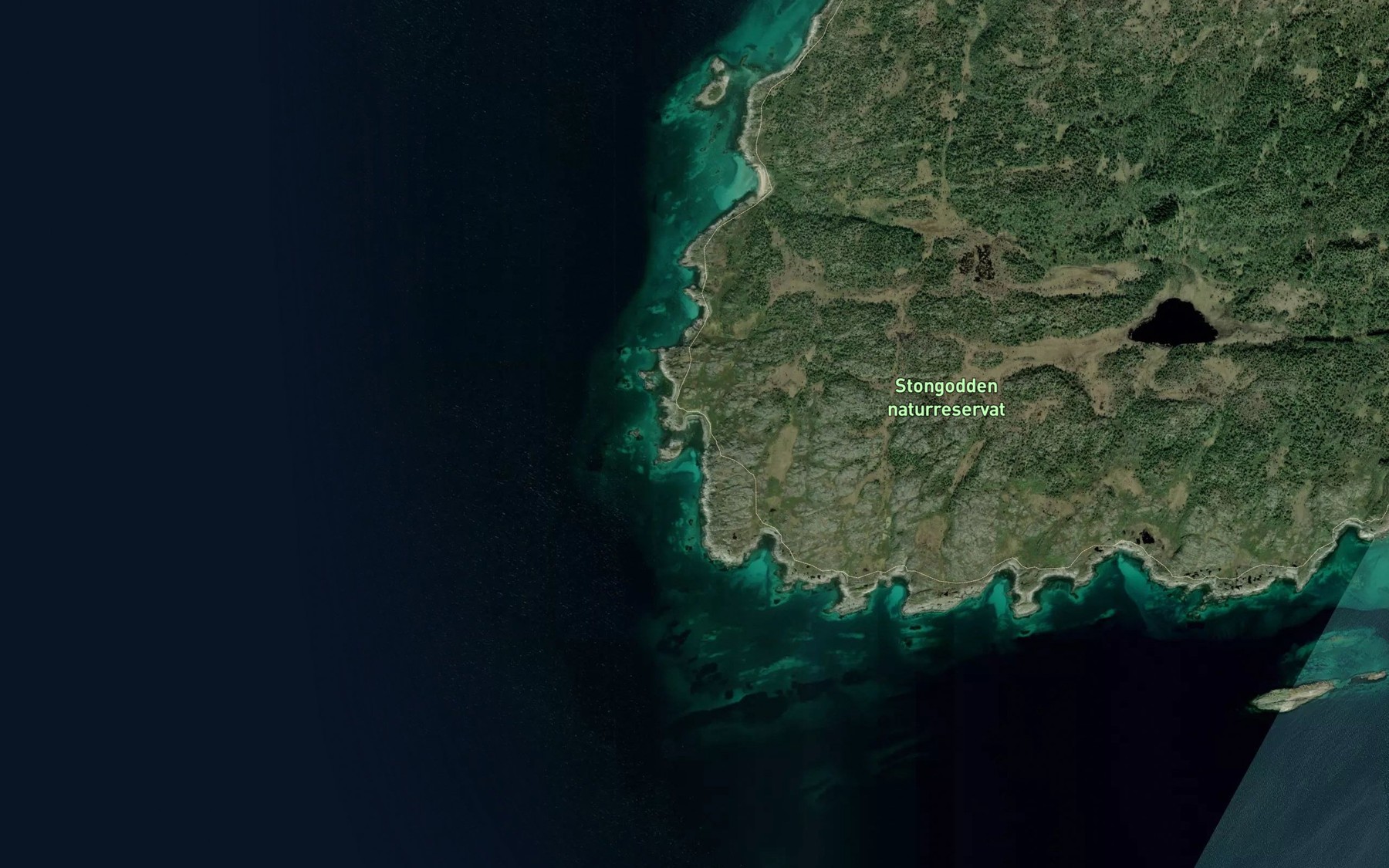Satellite map of the Larsvika
