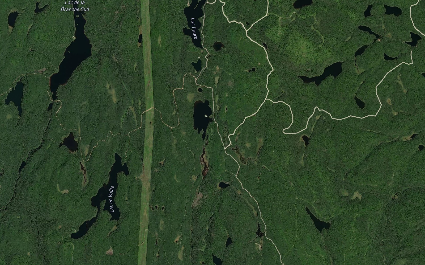 Satellite map of the Lac Lune