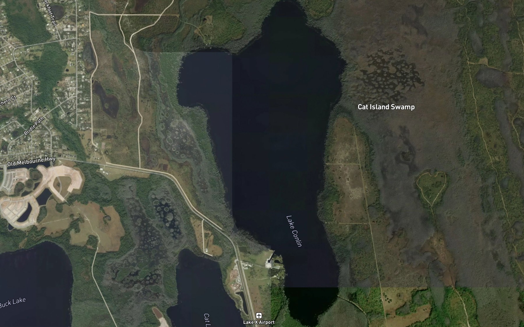 Satellite map of the Lake Conlin