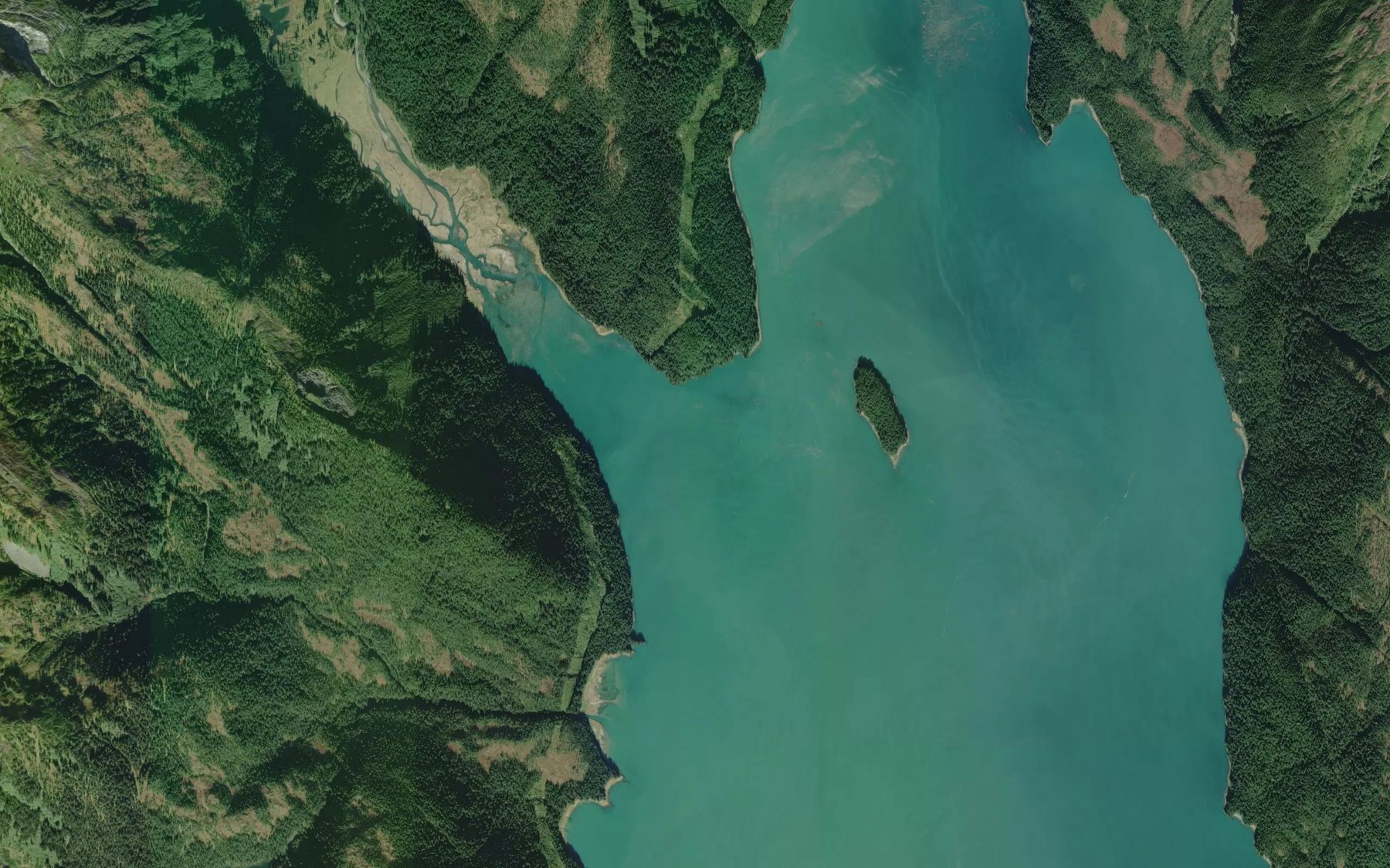 Satellite map of the Mallard Cove