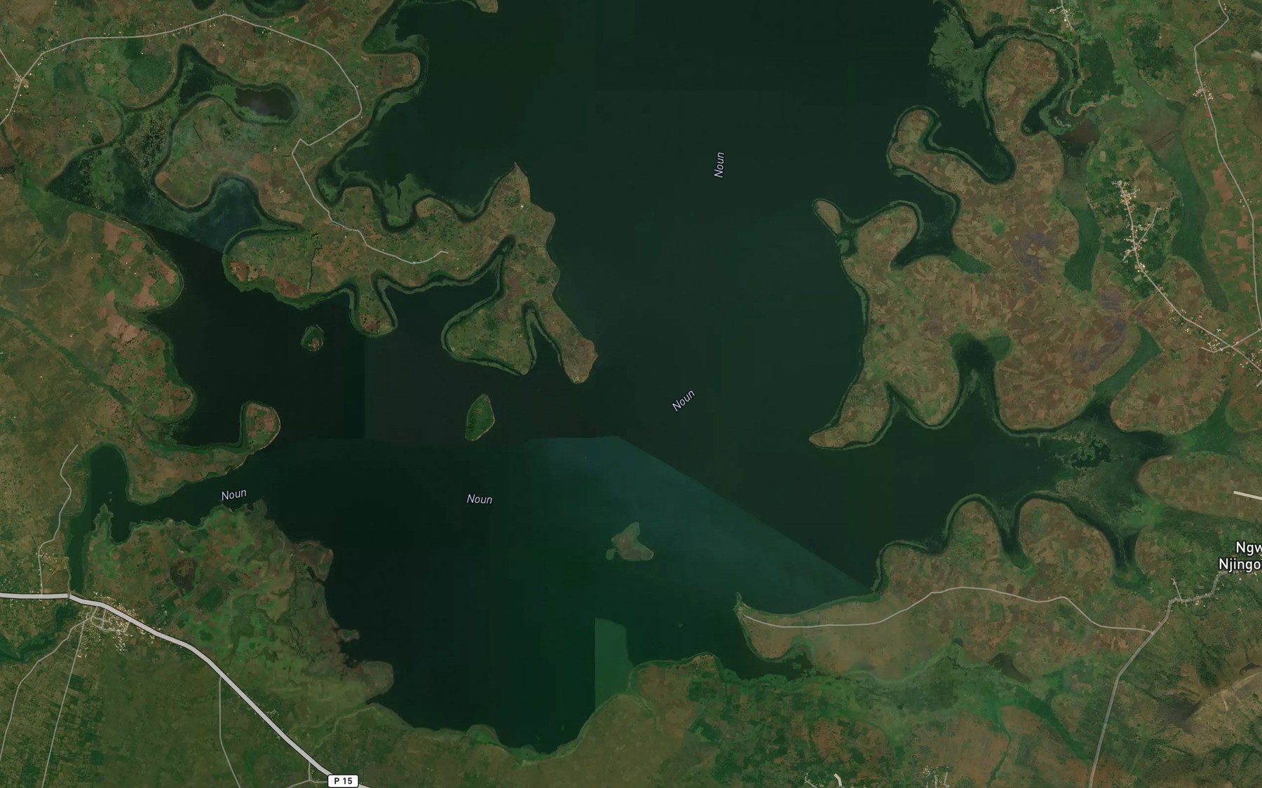Satellite map of the Makouop