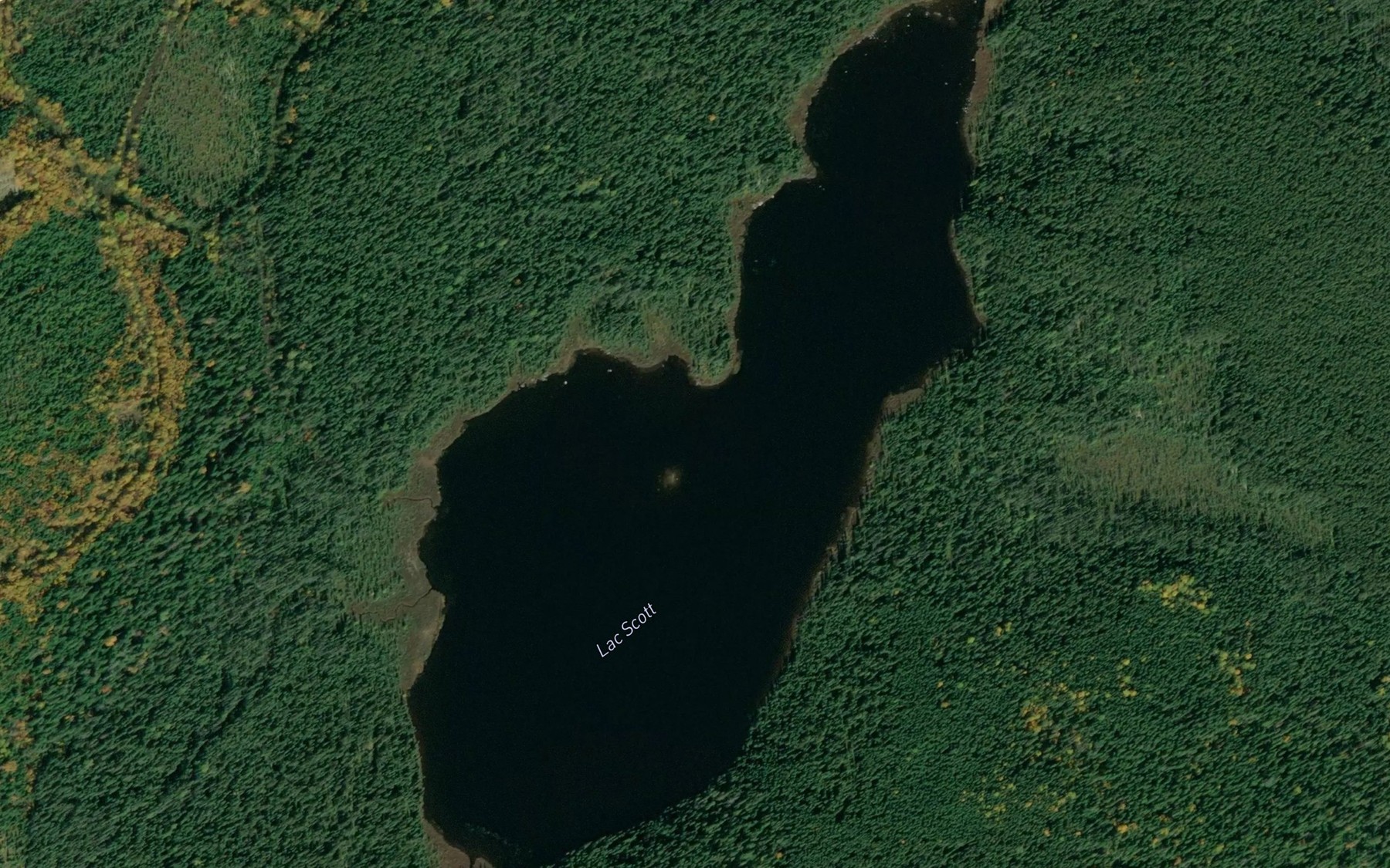 Satellite map of the Lac Scott