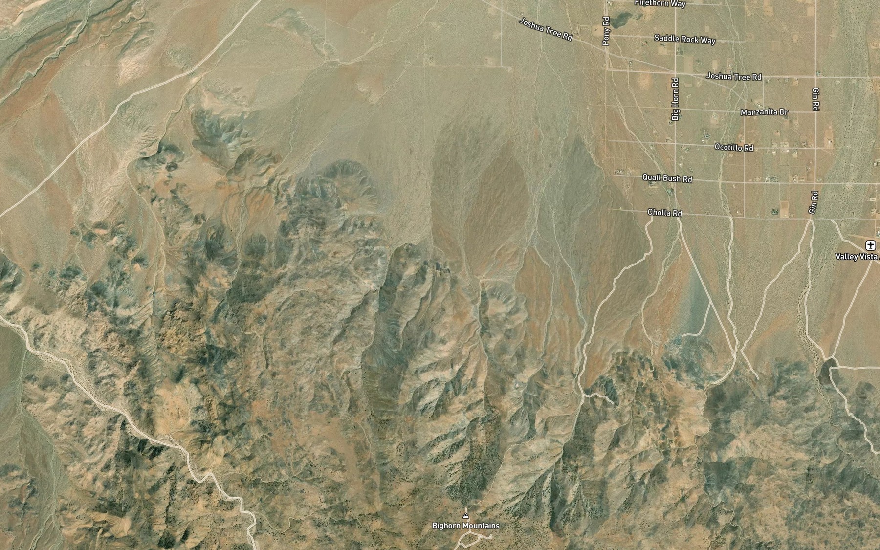 Satellite map of the One Hole Spring