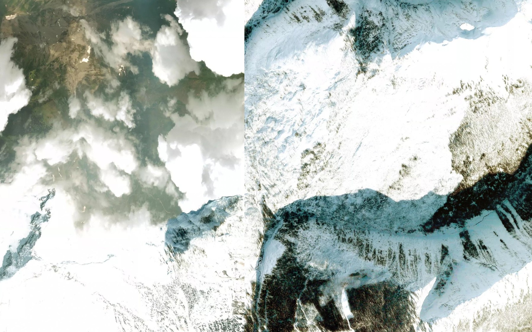 Satellite map of the Sluicebox Creek
