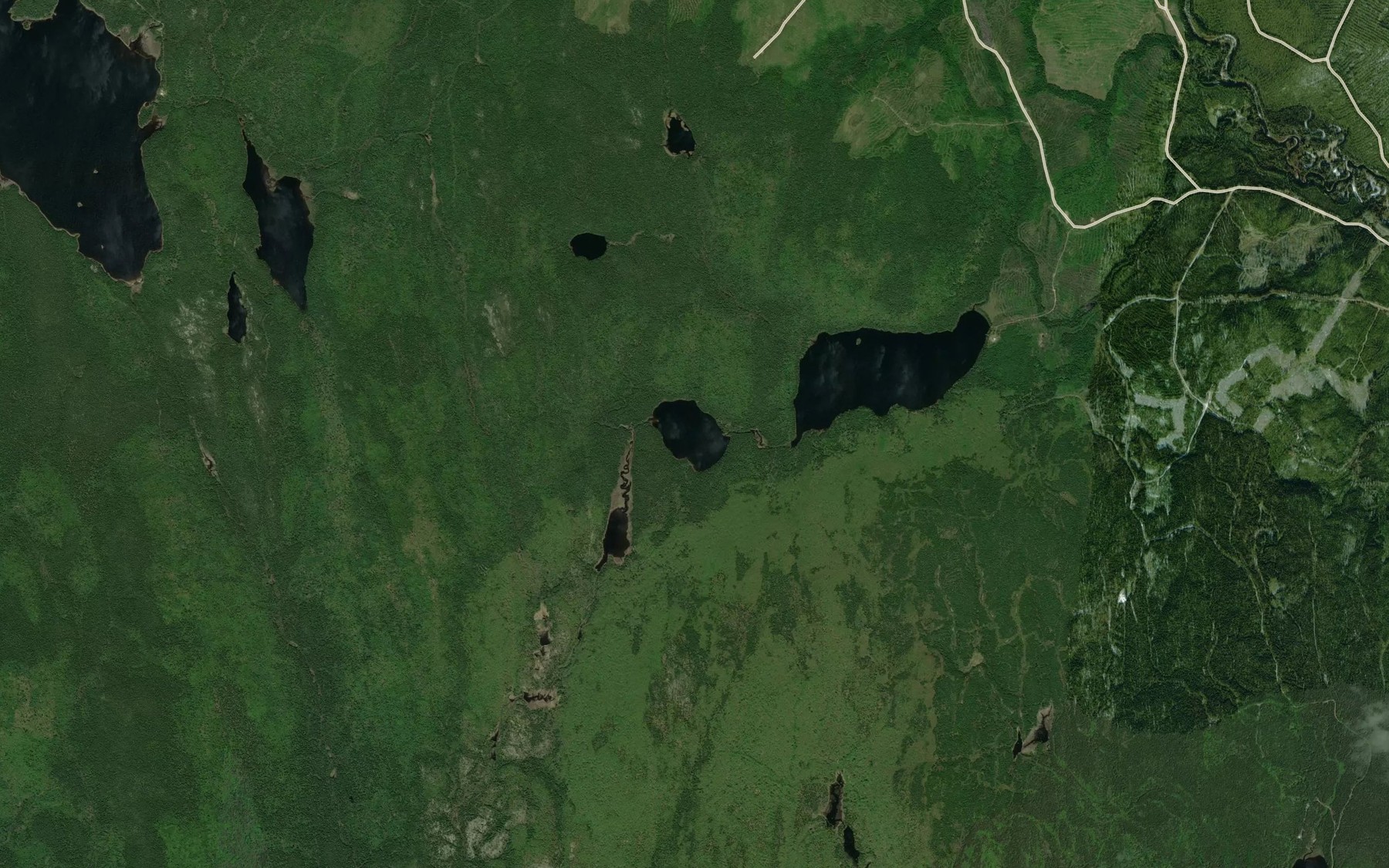 Satellite map of the Lac de la Guitare