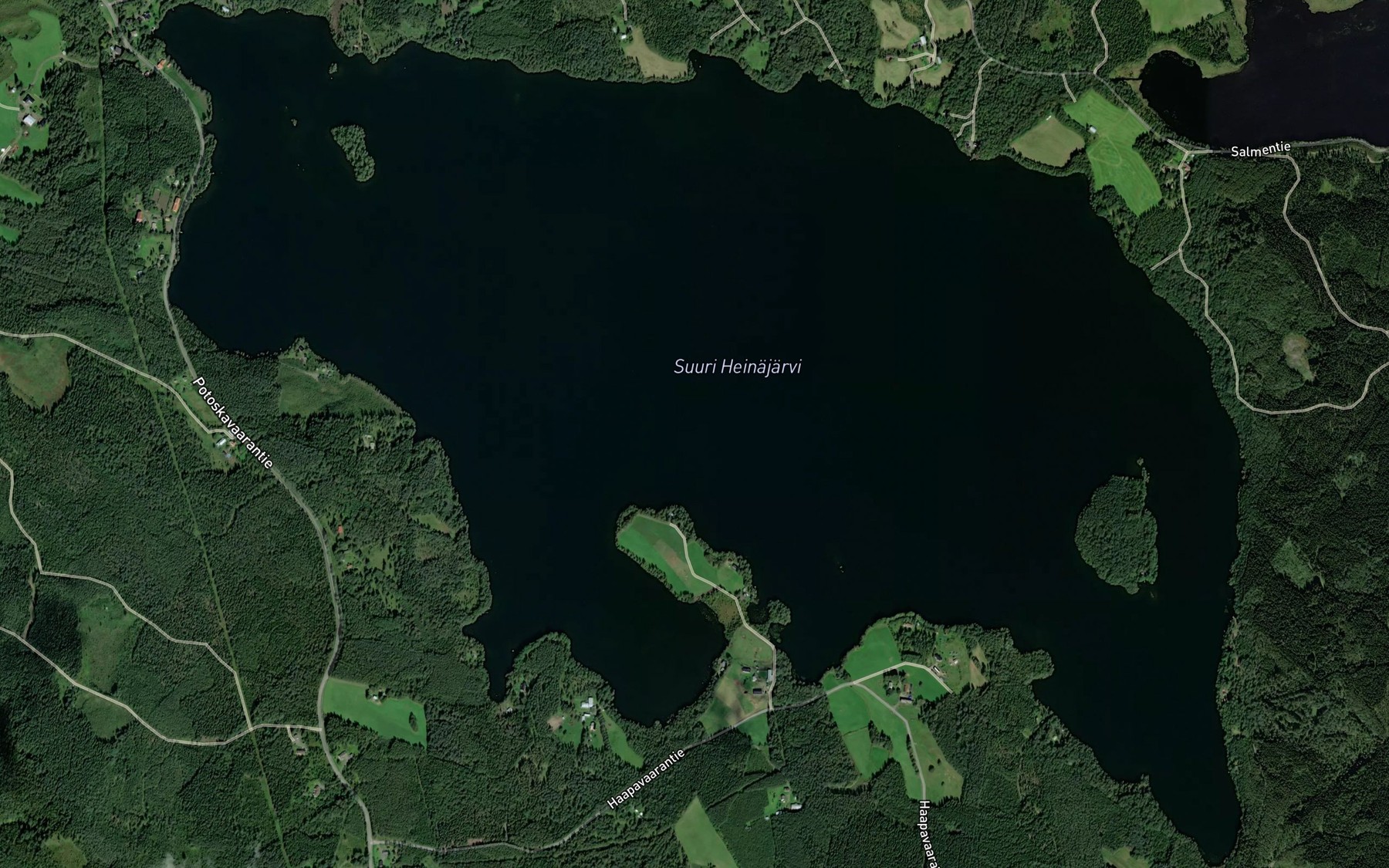 Satellite map of the Suuri Heinajarvi