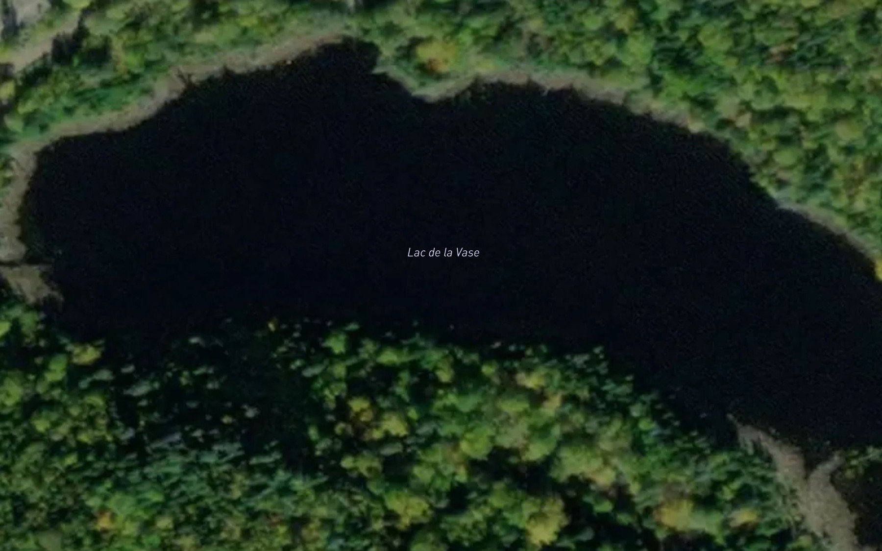 Satellite map of the Lac de la Vase
