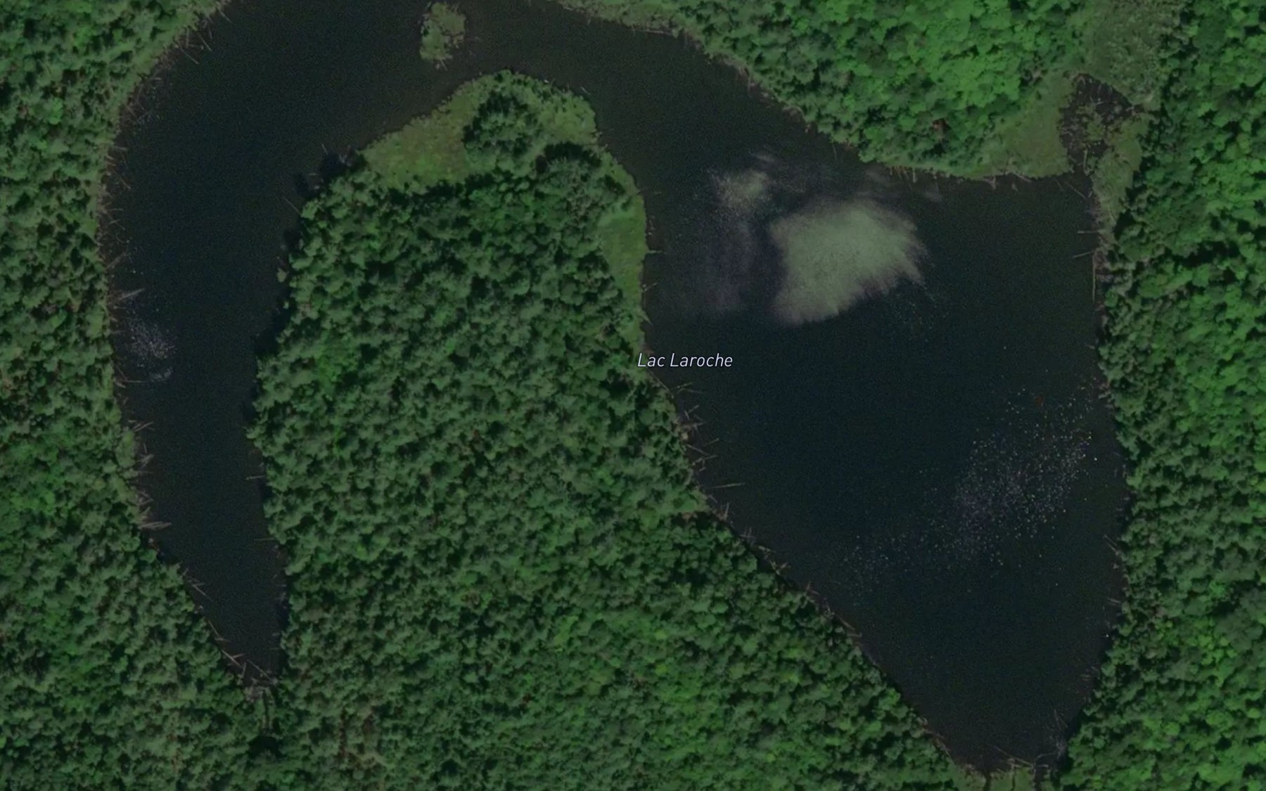 Satellite map of the Lac Laroche