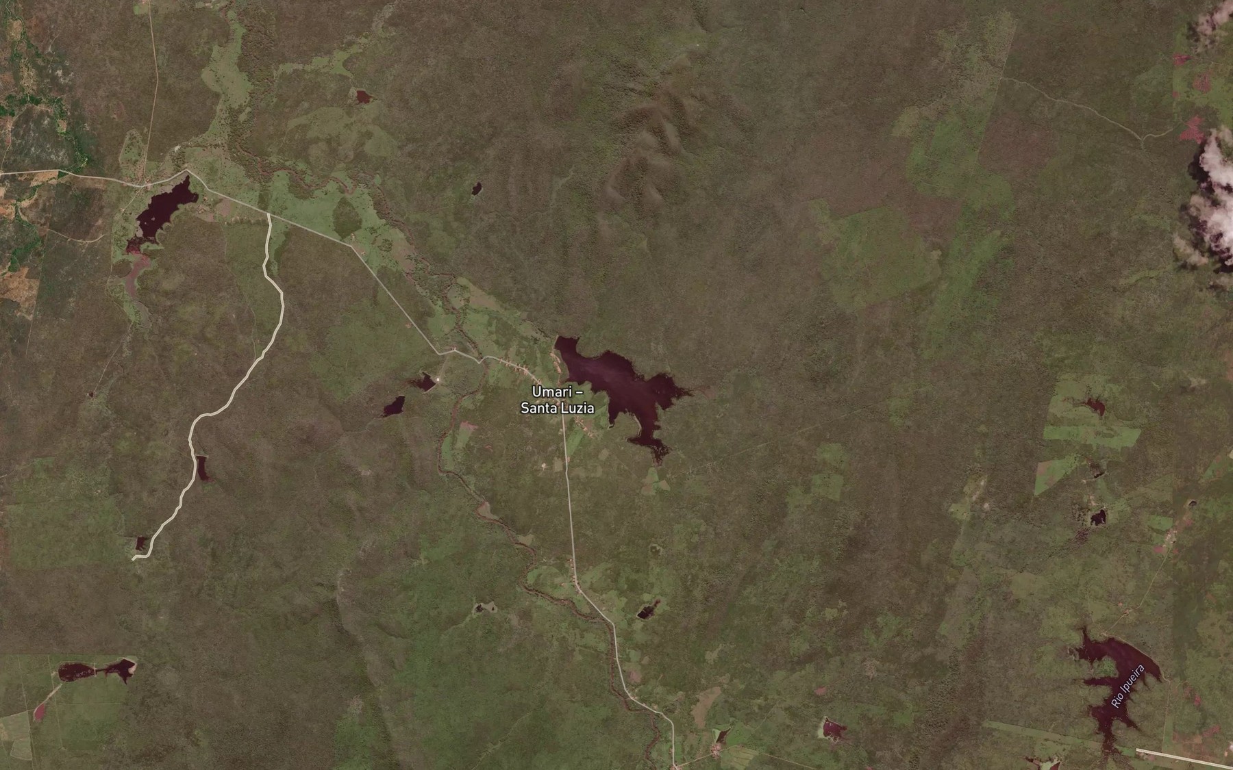Satellite map of the Acude Umari