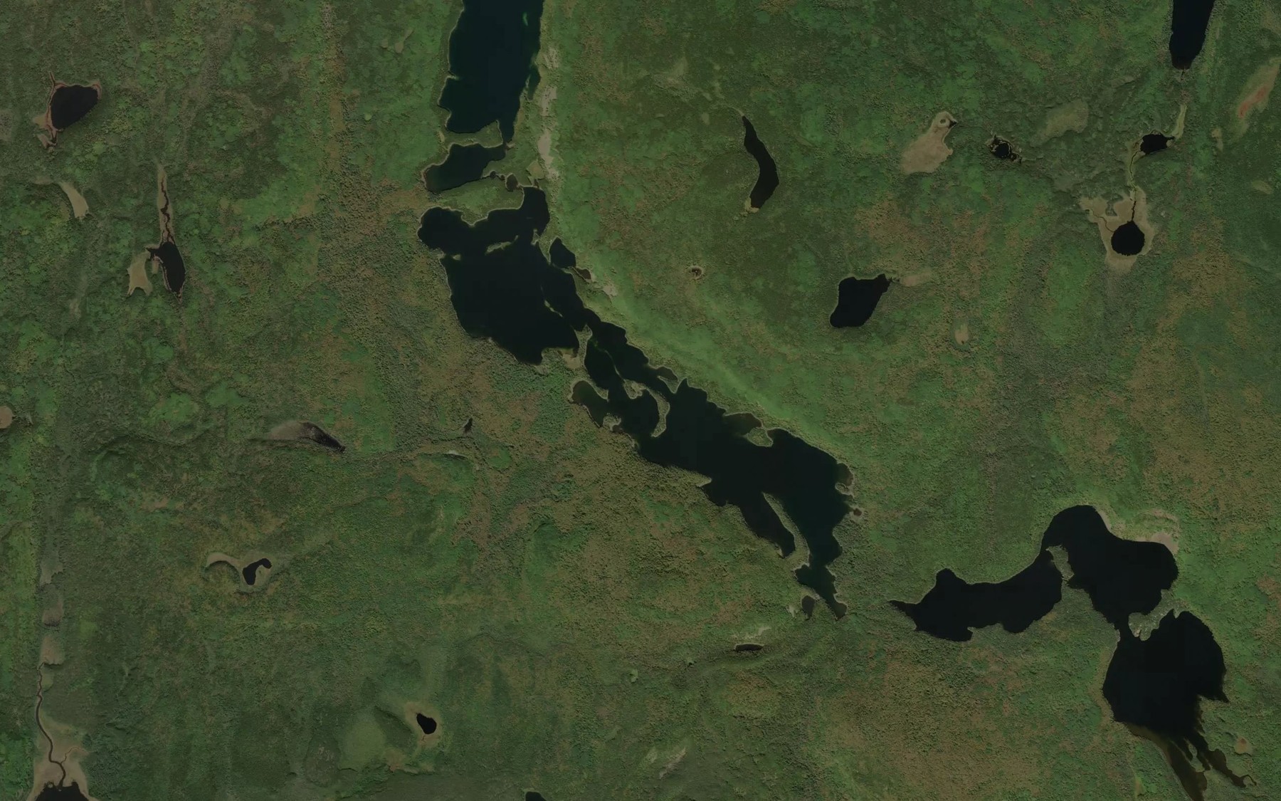 Satellite map of the Osemigwemowin Lake