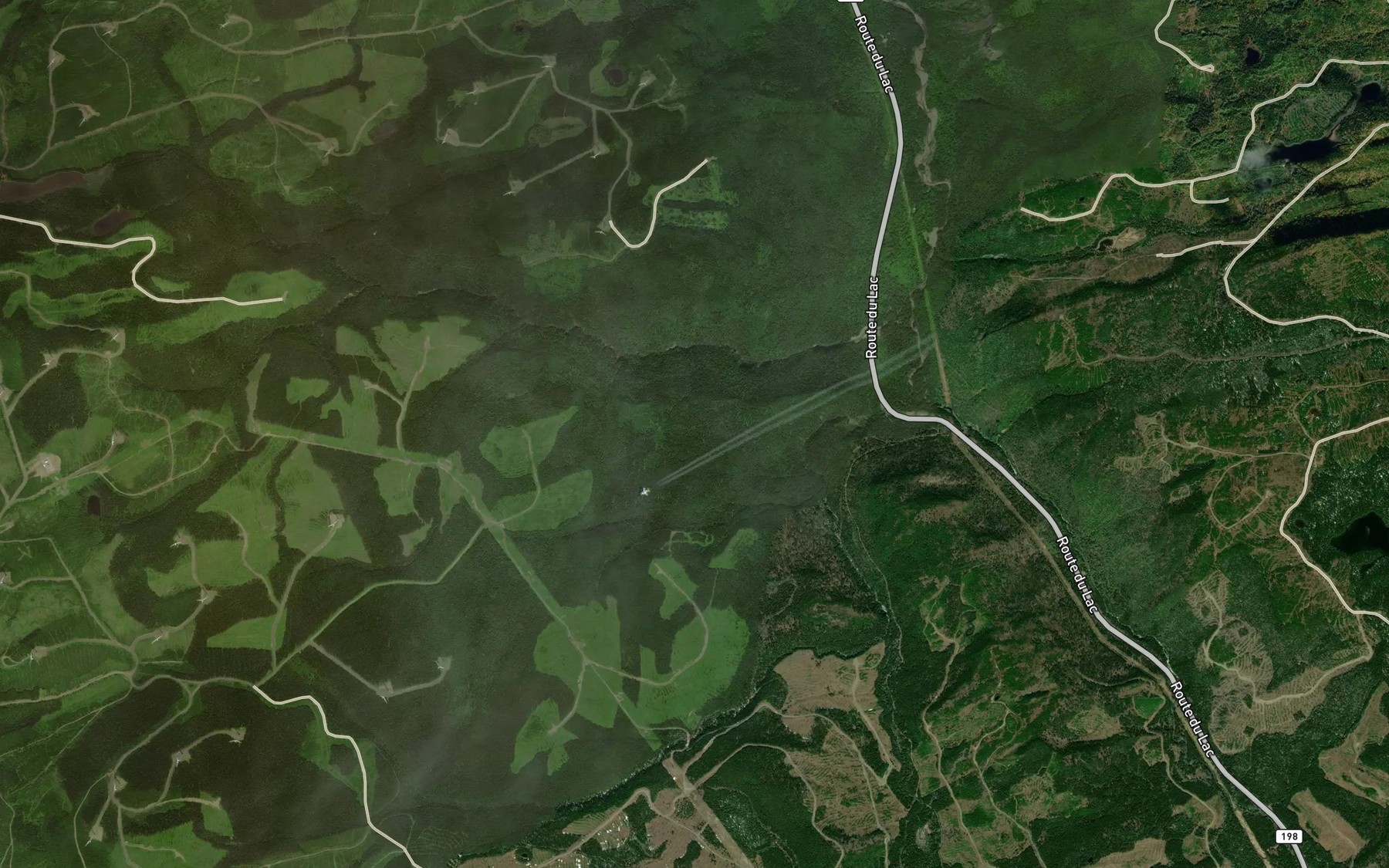 Satellite map of the Coulee du Lac a Foin