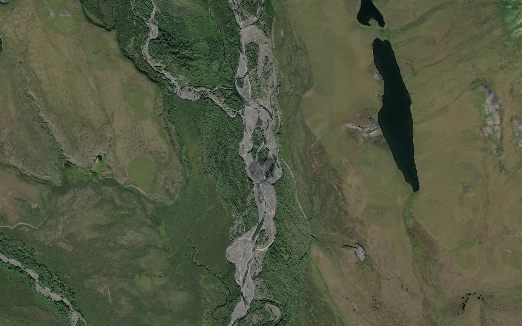 Satellite map of the Seagull Creek