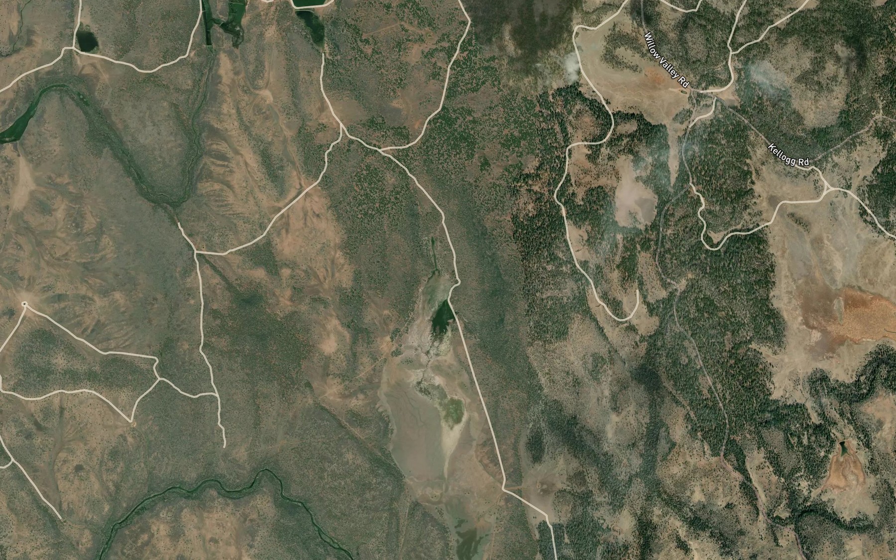 Satellite map of the Warm Spring