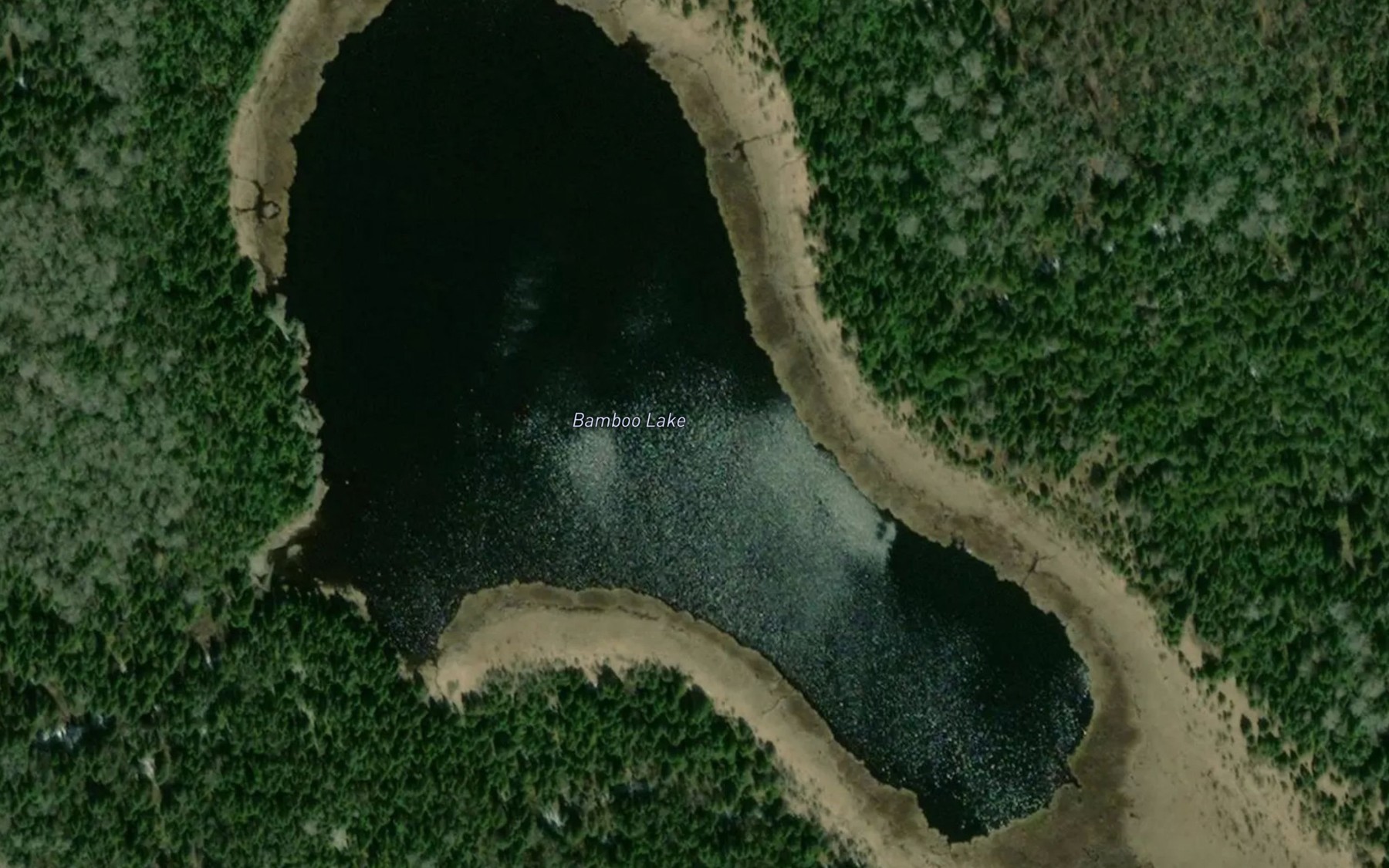 Satellite map of the Bamboo Lake