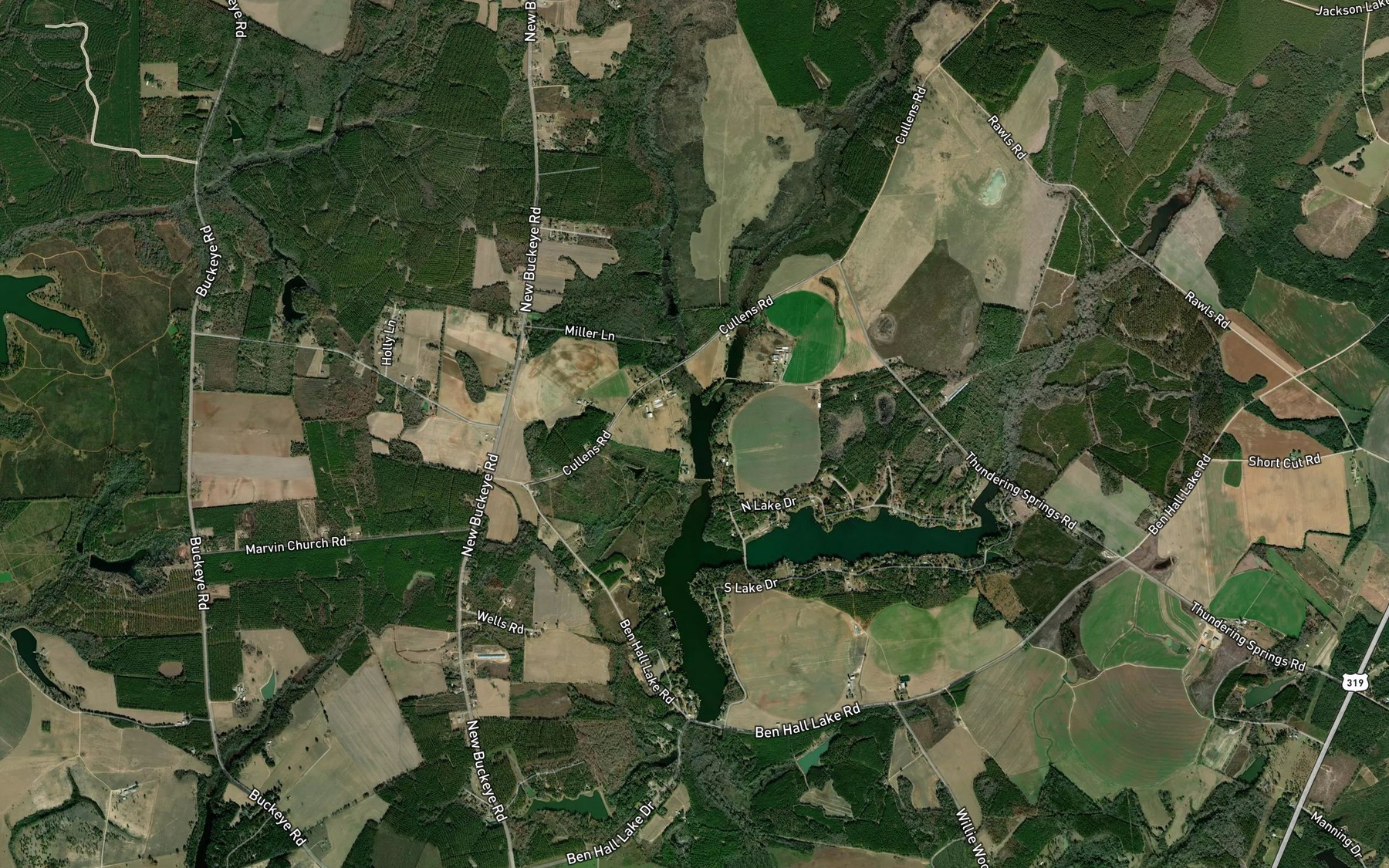 Satellite map of the Little Creek