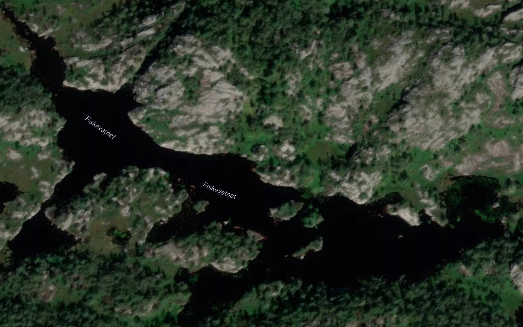 Satellite map of the Fiskevatnet