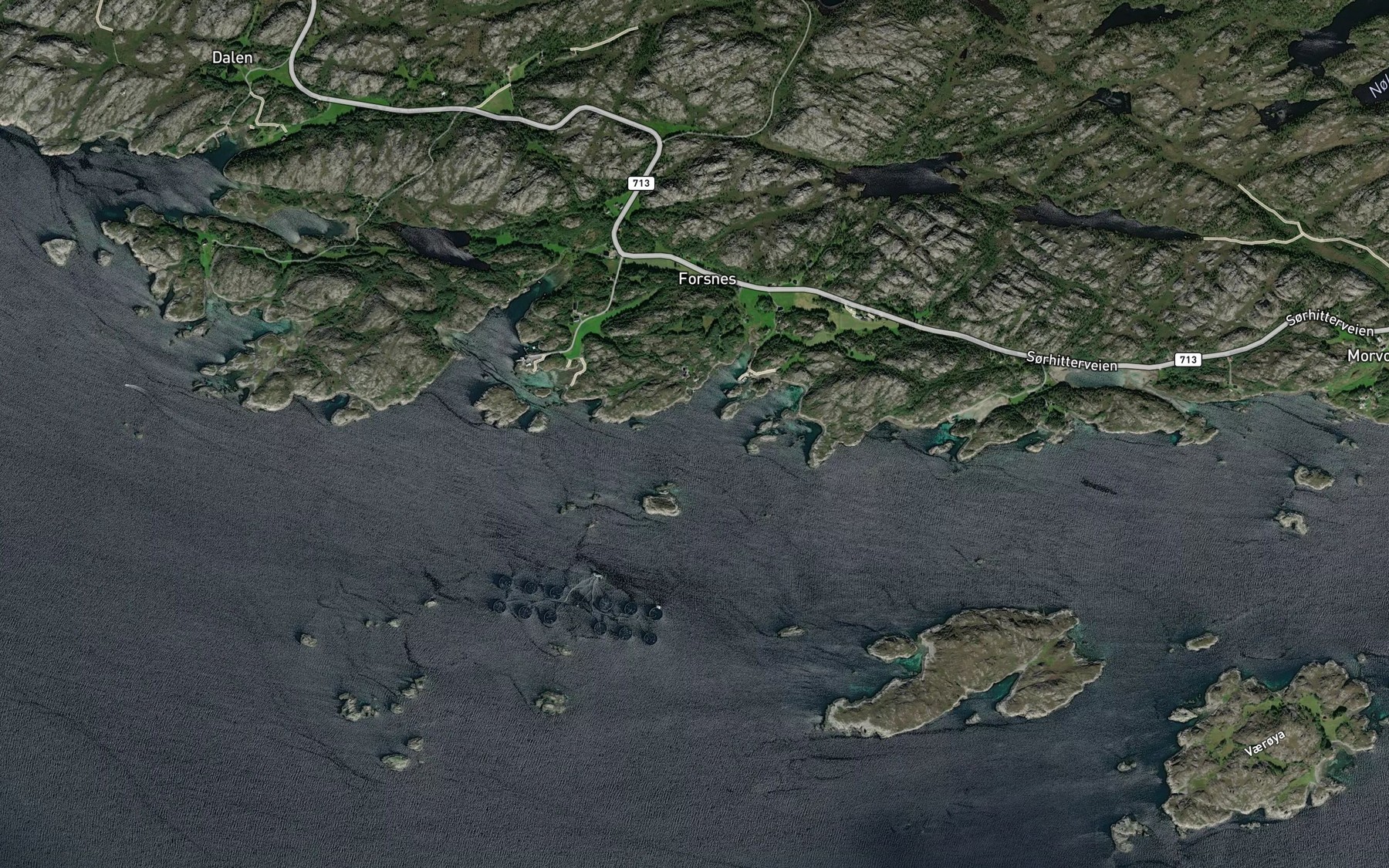 Satellite map of the Engvikvagen