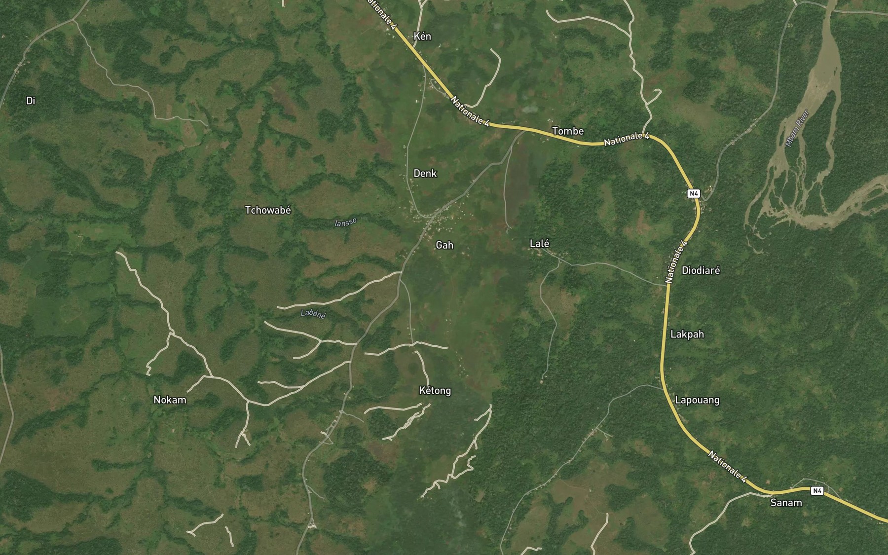 Satellite map of the Ngoup
