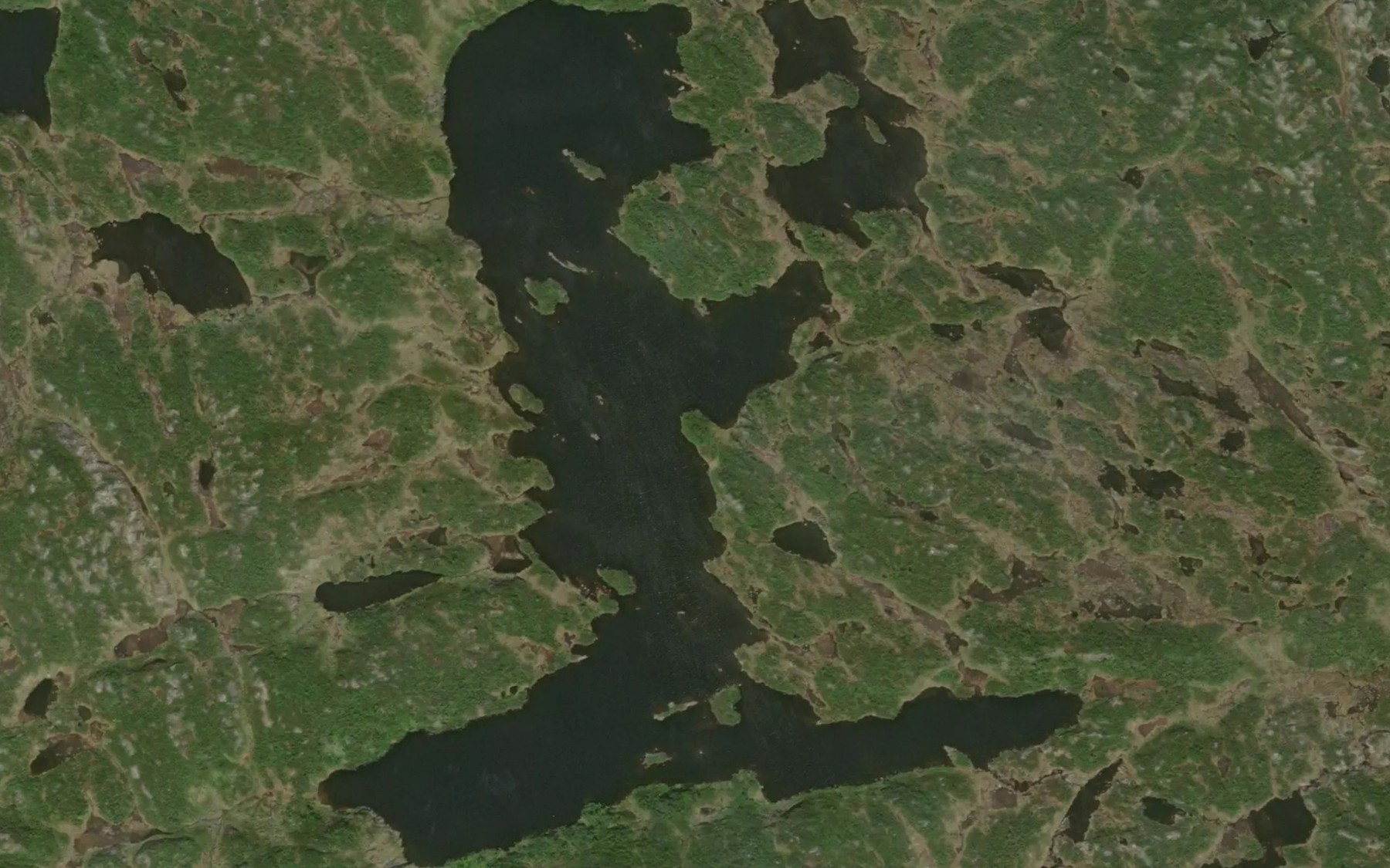 Satellite map of the Krokevatn Evre