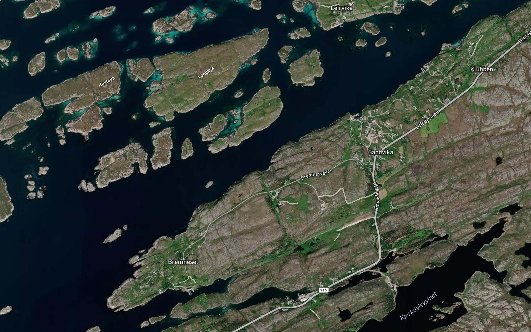 Satellite map of the Urdsvika