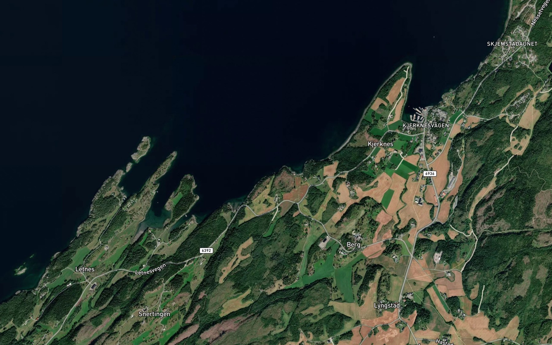 Satellite map of the Gangstavika