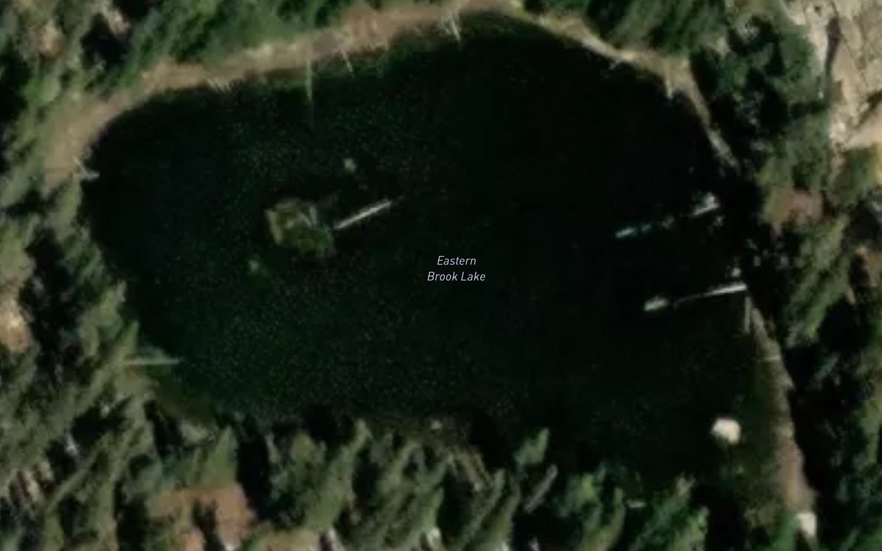Satellite map of the Eastern Brook Lake