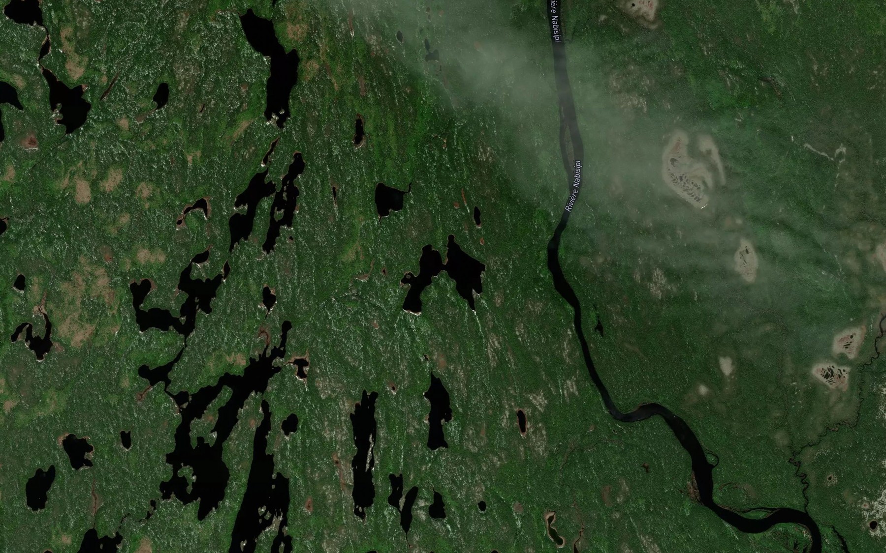Satellite map of the Lac Bolero