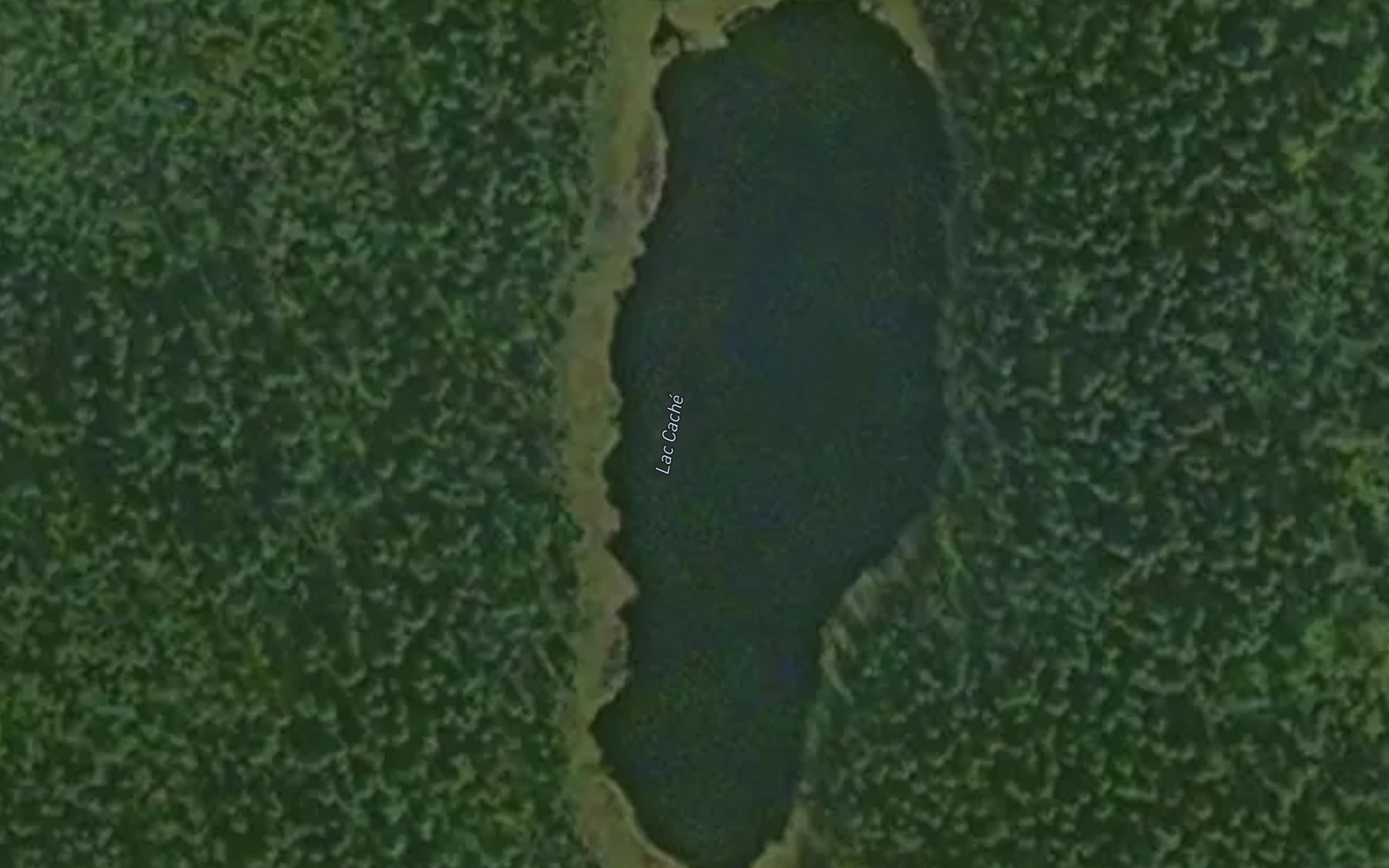 Satellite map of the Lac Cache