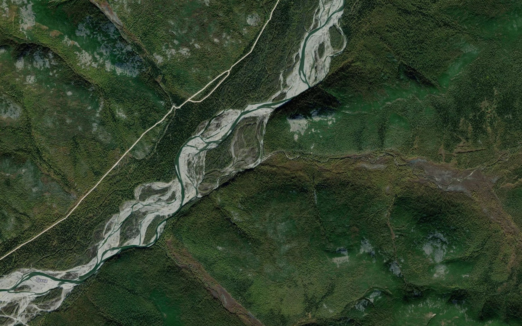 Satellite map of the Pologiy