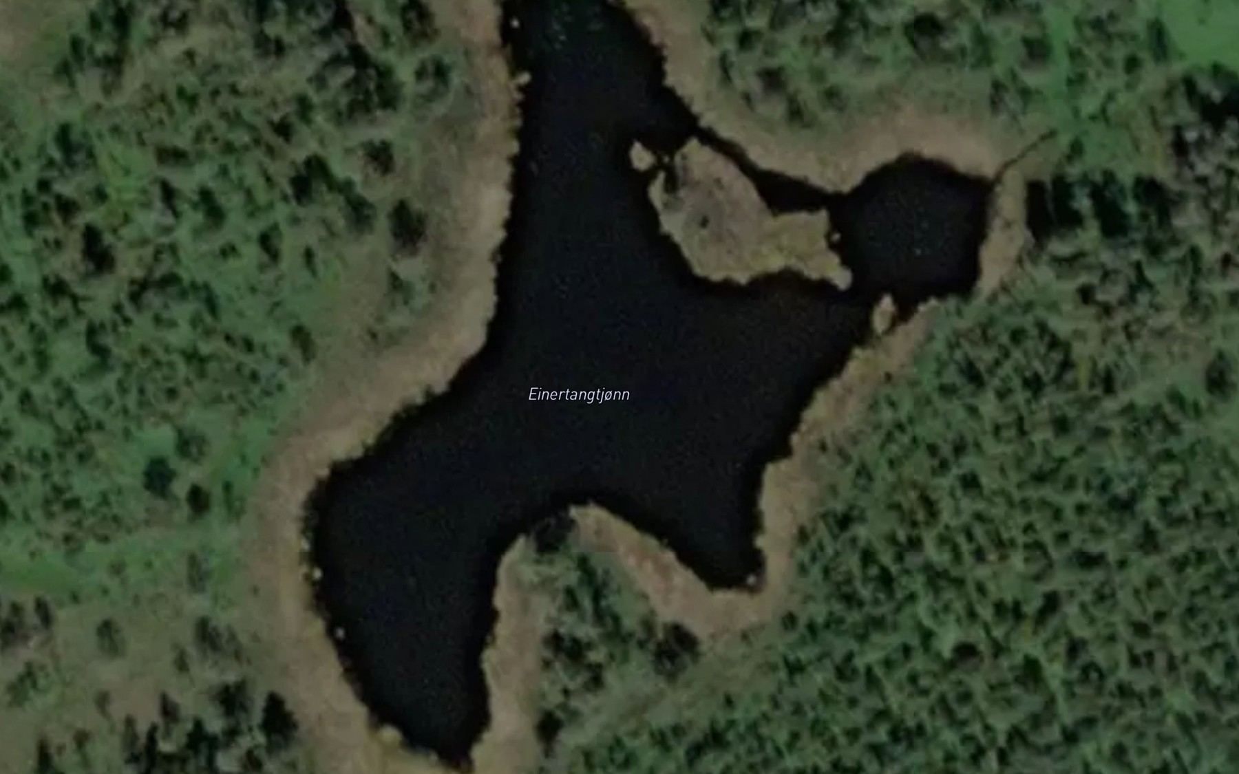 Satellite map of the Einertangtjonn