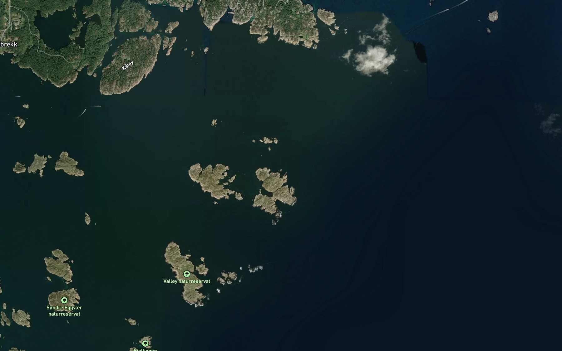 Satellite map of the Makrellbukta