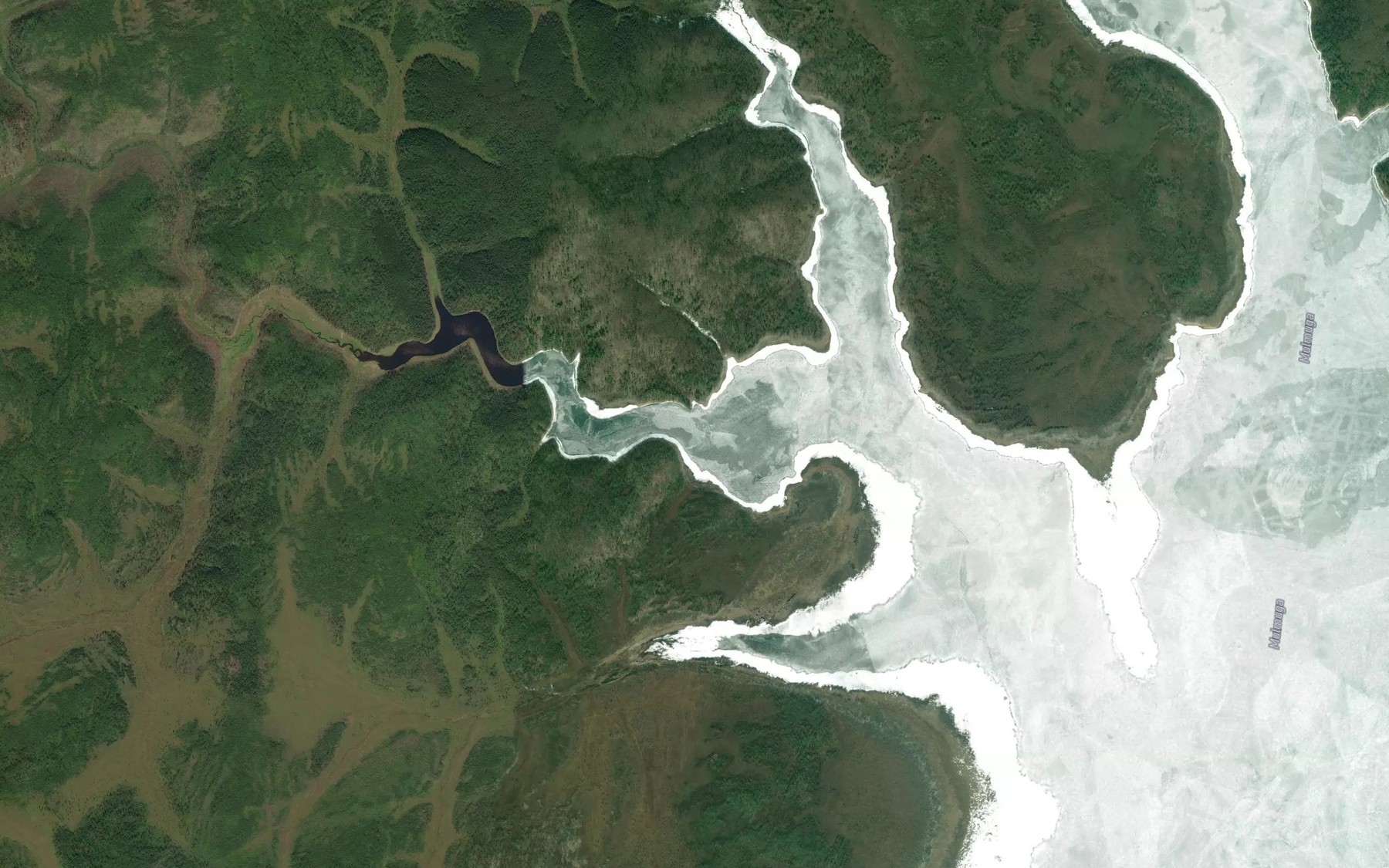 Satellite map of the Naldy-Oktagli