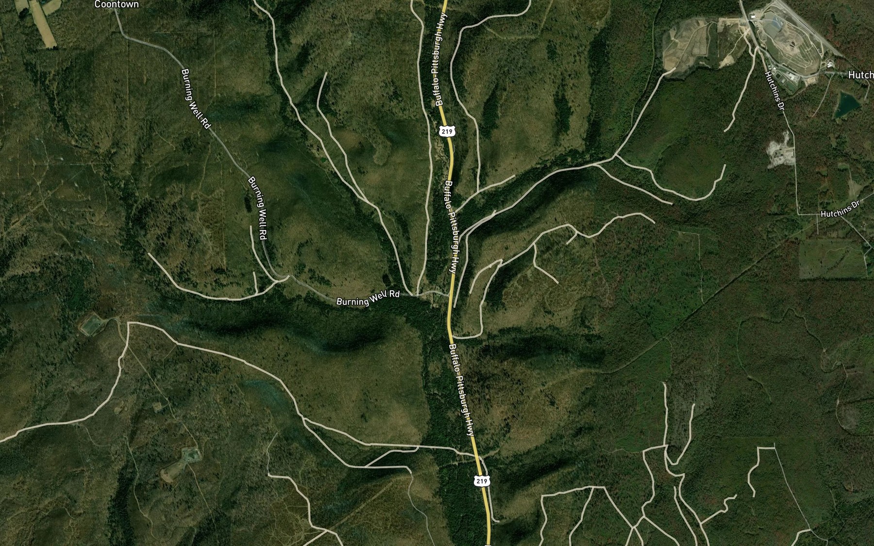 Satellite map of the Sicily Run