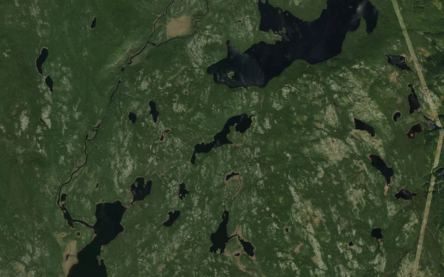 Satellite map of the Lac de la Limite