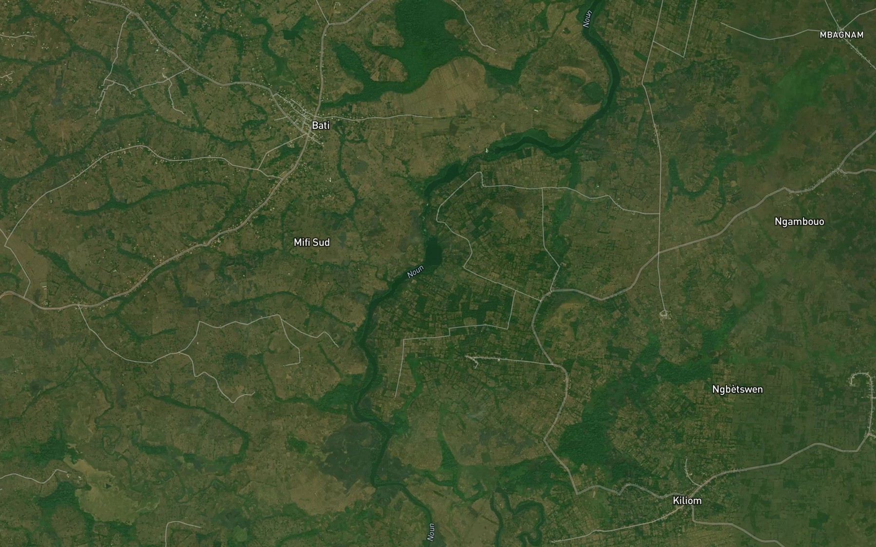 Satellite map of the Nchoulat
