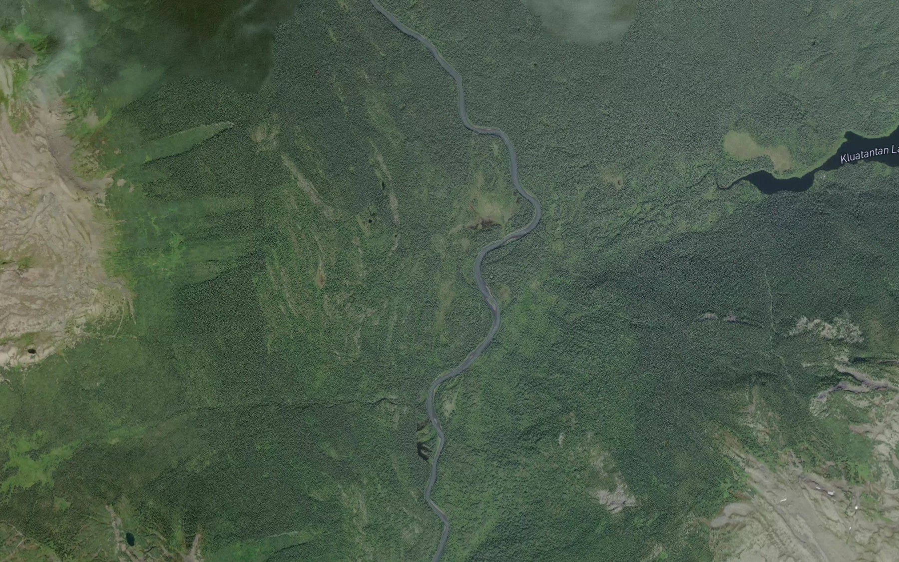 Satellite map of the Tantan Creek