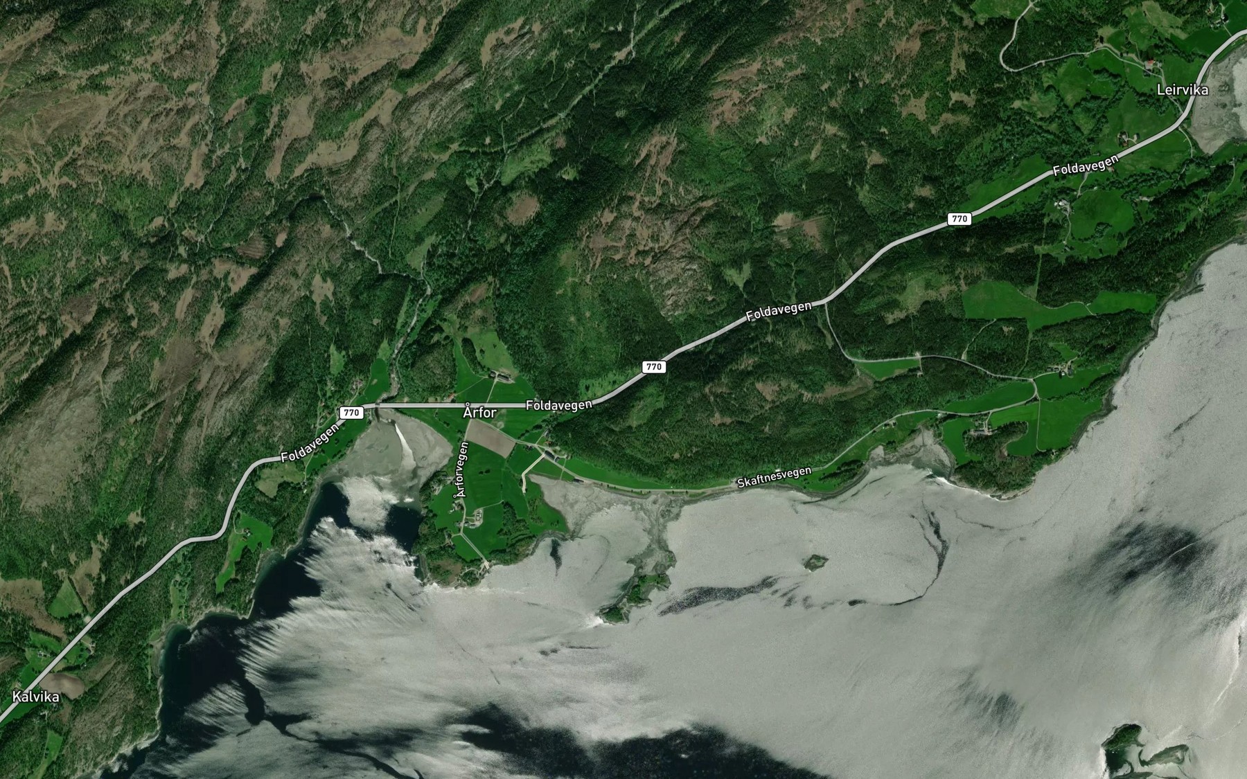 Satellite map of the Inngardsbekken