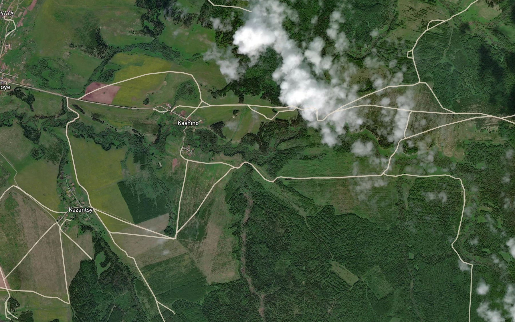 Satellite map of the Burdina