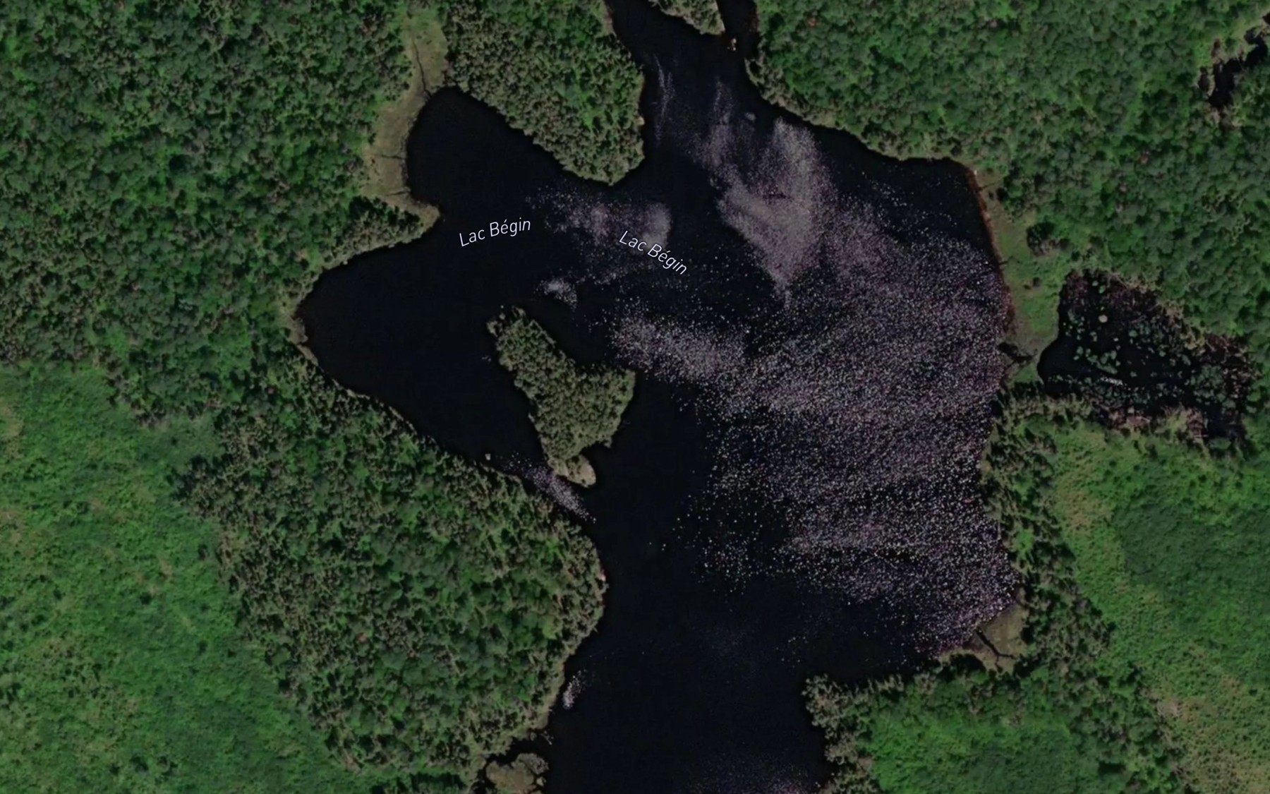 Satellite map of the Lac Begin