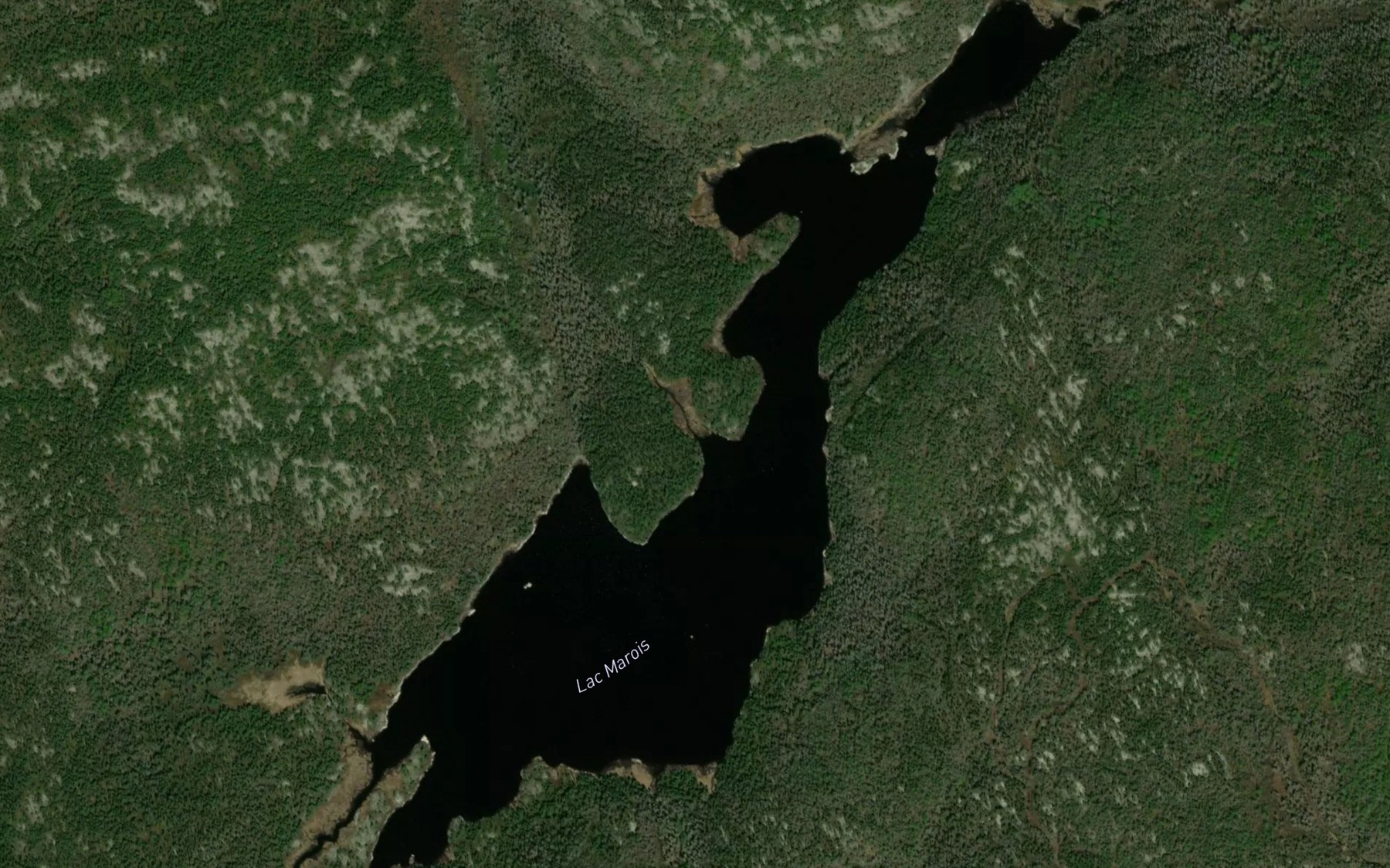 Satellite map of the Lac Marois
