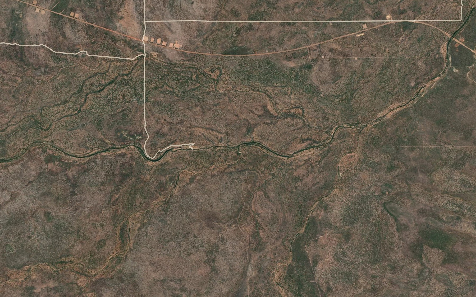 Satellite map of the Buffalo Creek